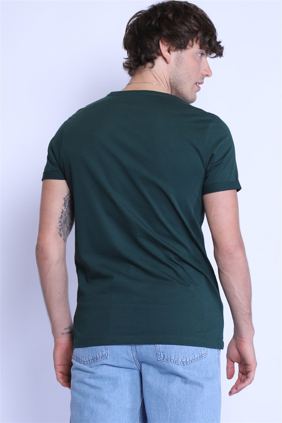 Erkek   Bisiklet Yaka Tshirt Ets 1828 K.YEŞİLErkek   Bisiklet Yaka Tshirt Ets 1828 K.YEŞİL