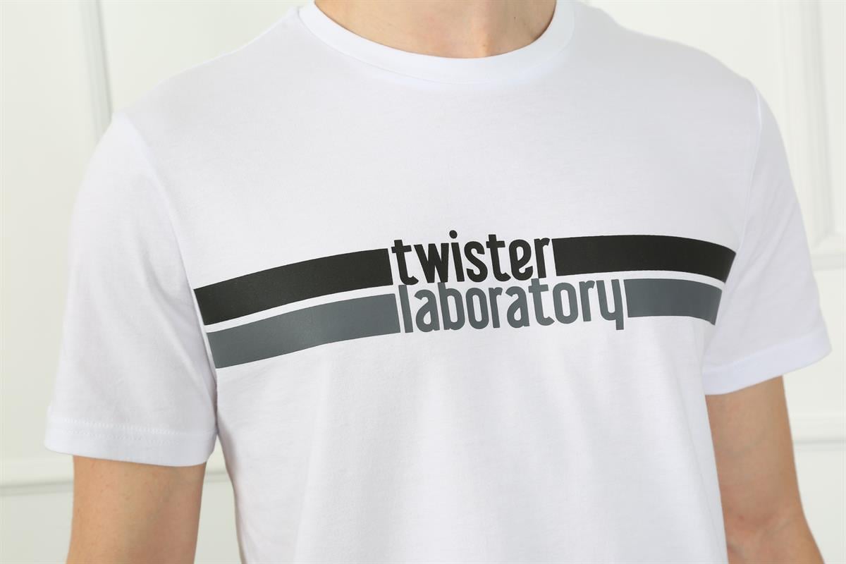 Erkek   Bisiklet Yaka Tshirt Ets 2075 BEYAZErkek   Bisiklet Yaka Tshirt Ets 2075 BEYAZ