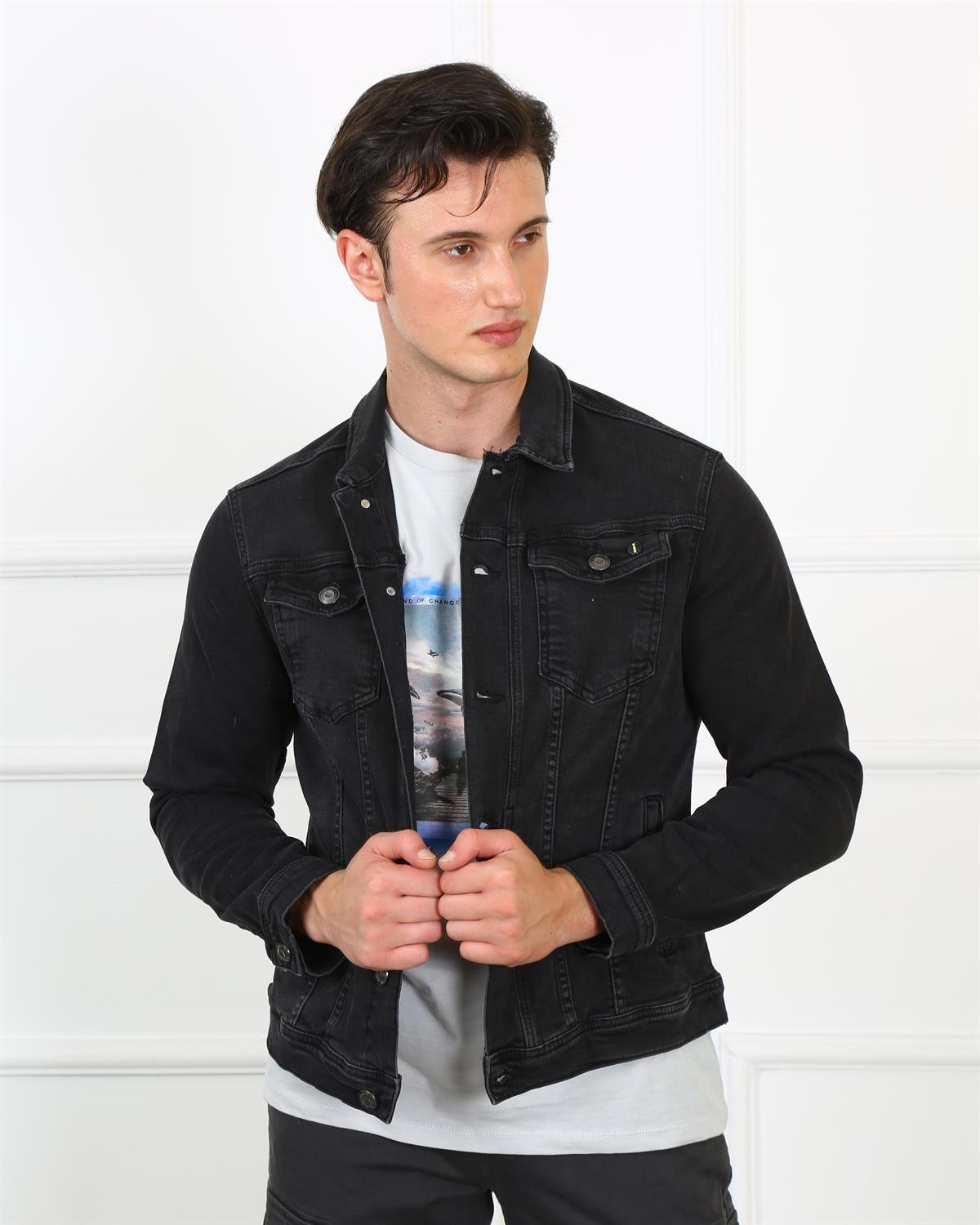Erkek  Ceket Jack j44-04 ANTHRACITEErkek  Ceket Jack j44-04 ANTHRACITE