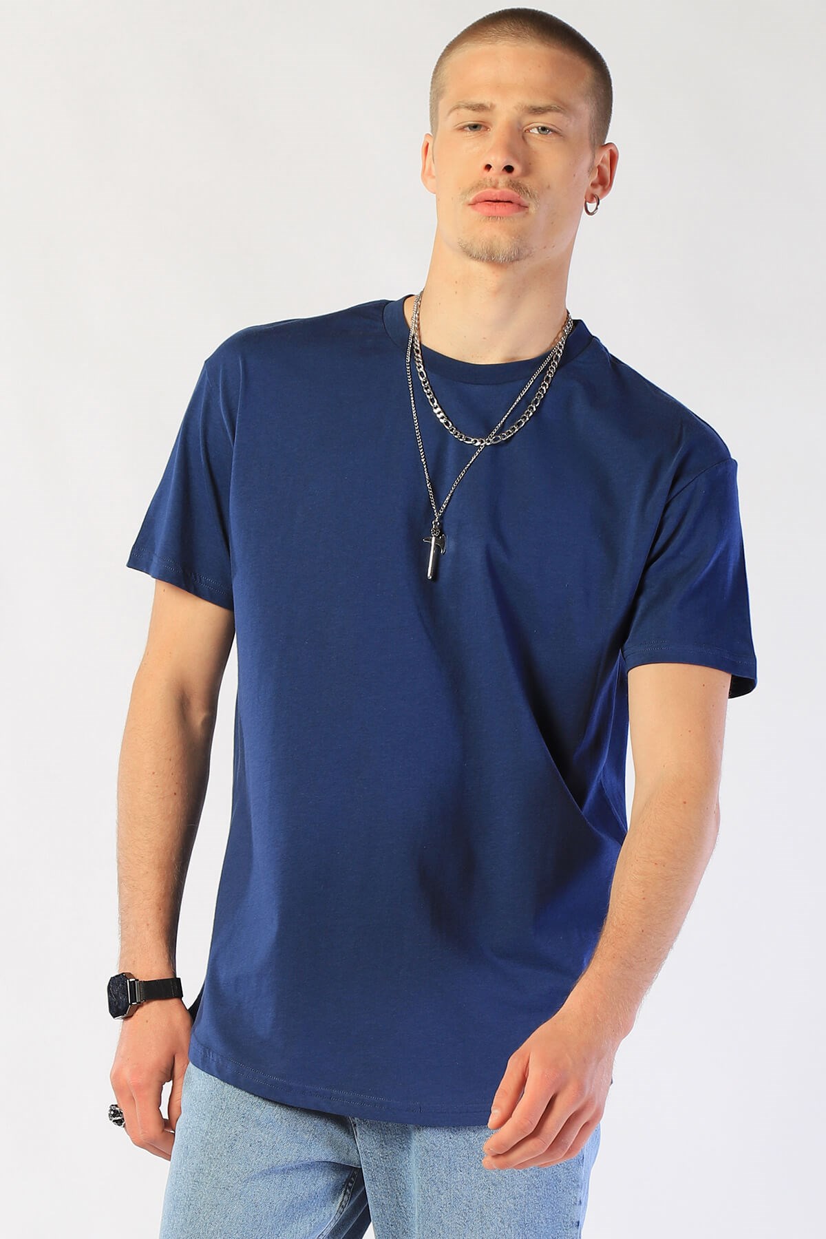 Erkek Loose Long   Tshirt Ets 2038 PARLEMENTErkek Loose Long   Tshirt Ets 2038 PARLEMENT