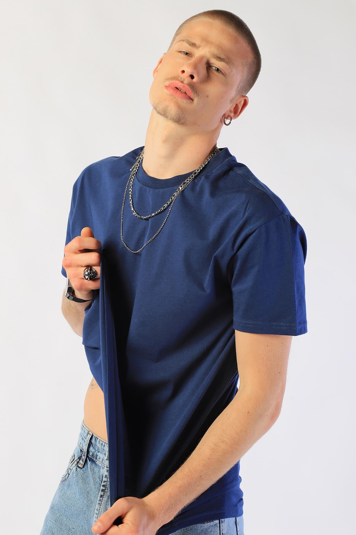 Erkek Loose Long   Tshirt Ets 2038 PARLEMENTErkek Loose Long   Tshirt Ets 2038 PARLEMENT