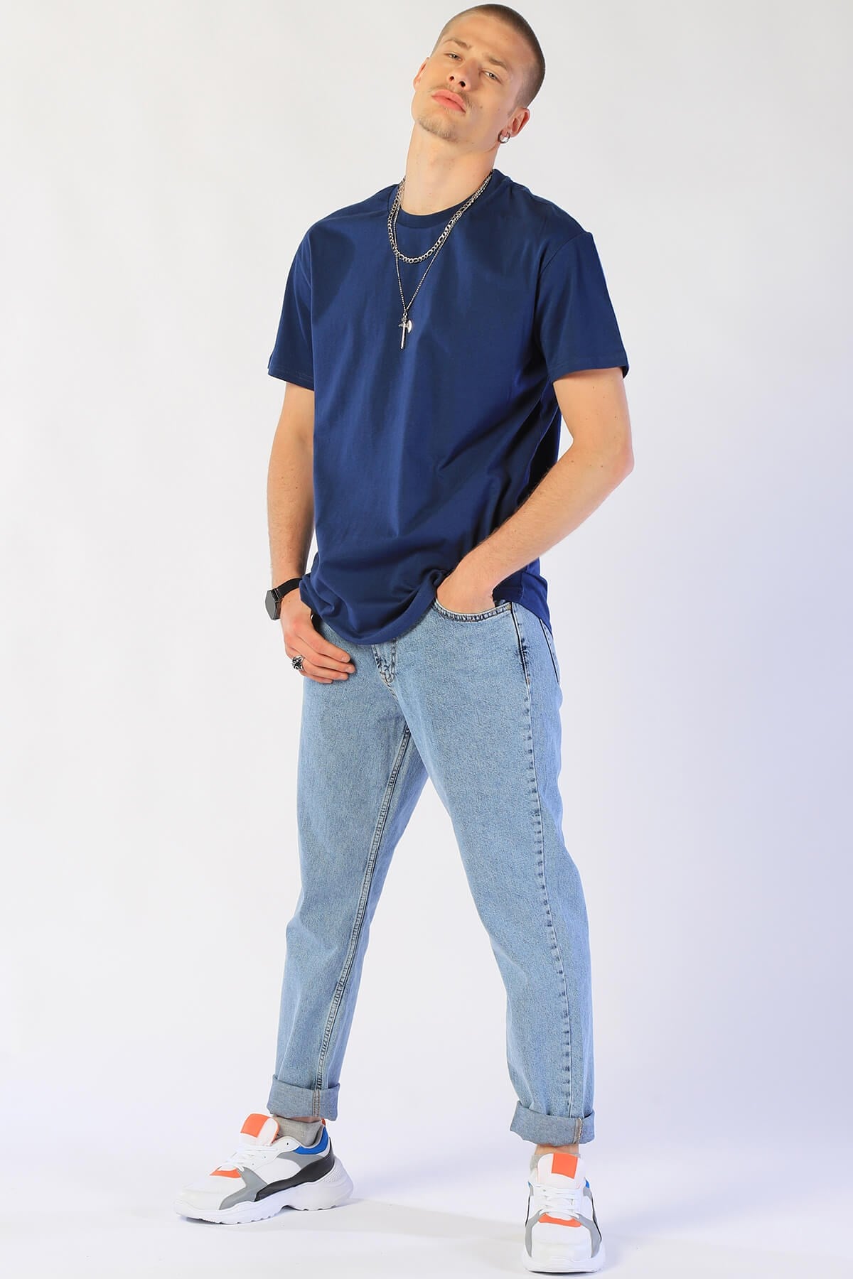 Erkek Loose Long   Tshirt Ets 2038 PARLEMENTErkek Loose Long   Tshirt Ets 2038 PARLEMENT