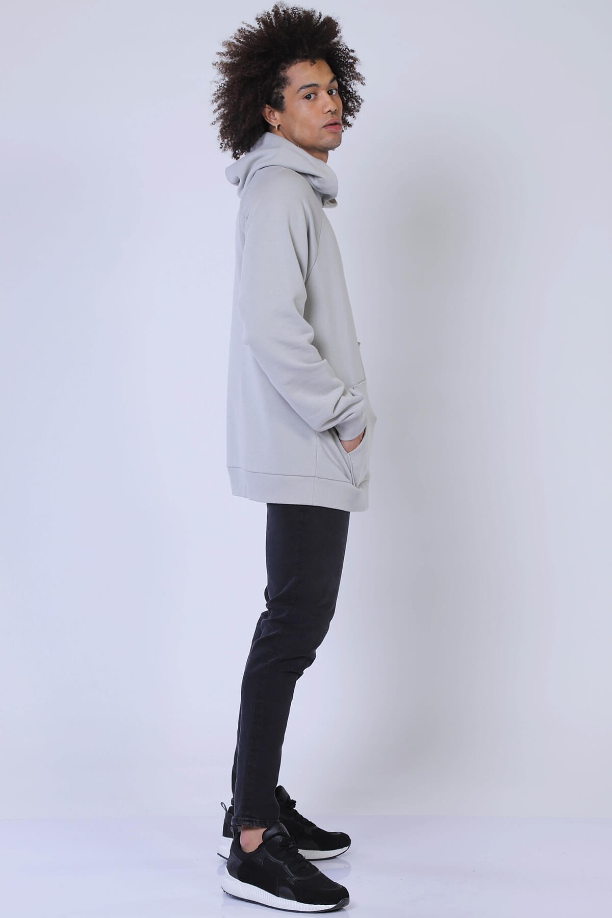 Erkek Oversize Sweatshirt Esw 1780 TAŞErkek Oversize Sweatshirt Esw 1780 TAŞ