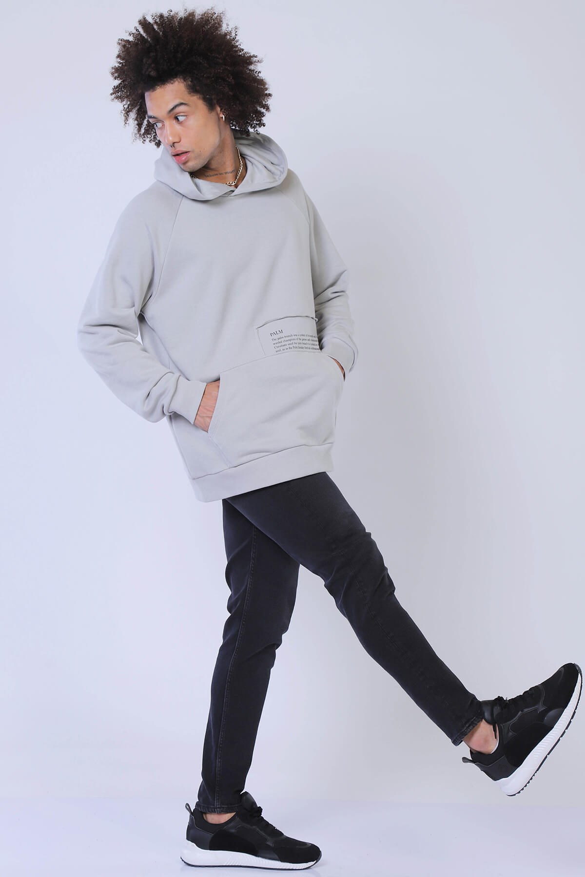 Erkek Oversize Sweatshirt Esw 1780 TAŞErkek Oversize Sweatshirt Esw 1780 TAŞ