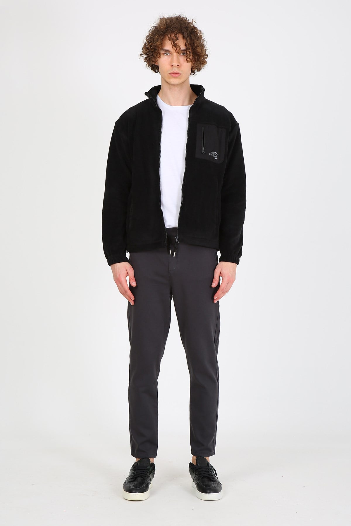 Erkek Oversize Sweatshirt Esw polar 1900 SIYAHErkek Oversize Sweatshirt Esw polar 1900 SIYAH