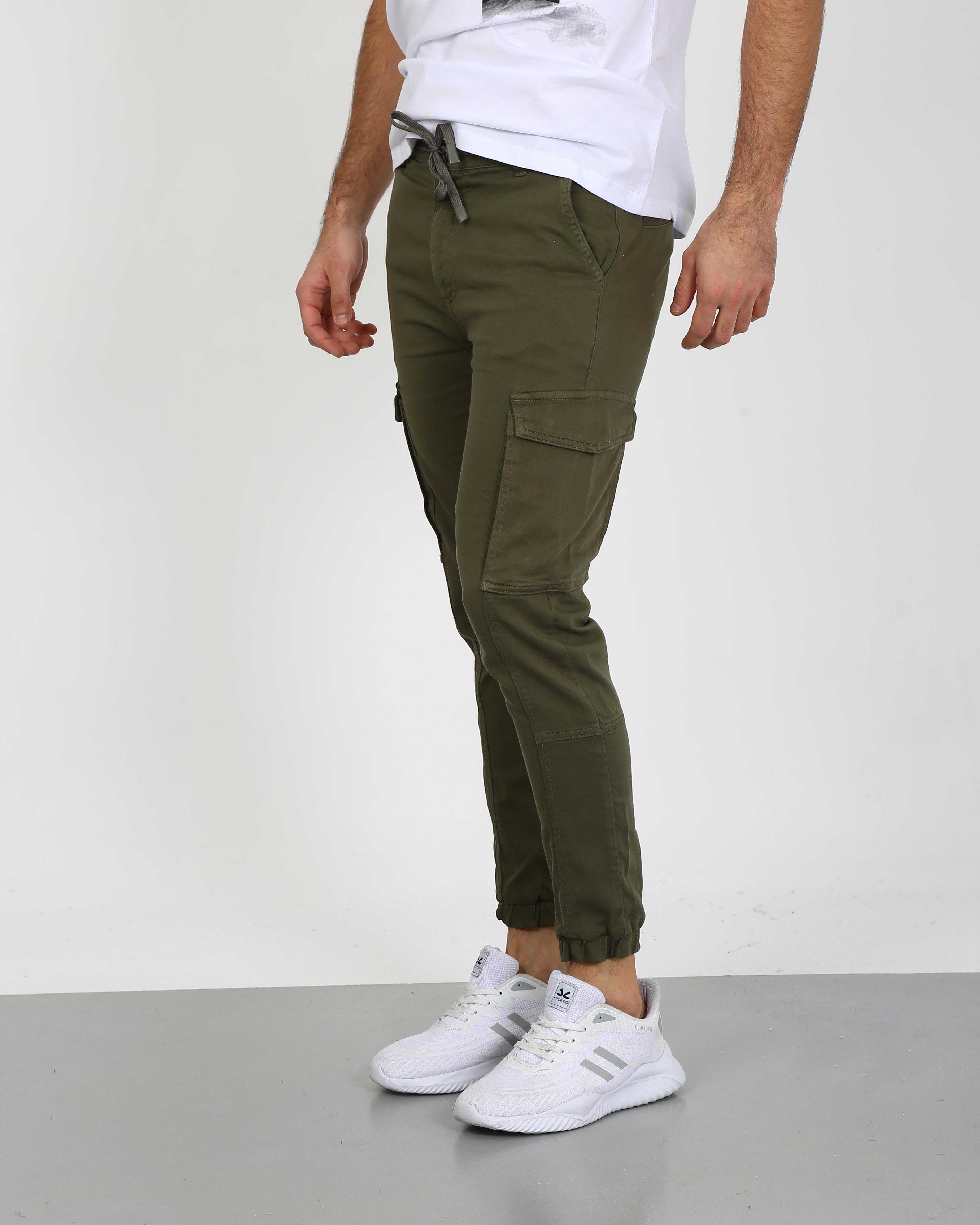 Erkek    Pantolon Slim jogger-012 HAKIErkek    Pantolon Slim jogger-012 HAKI