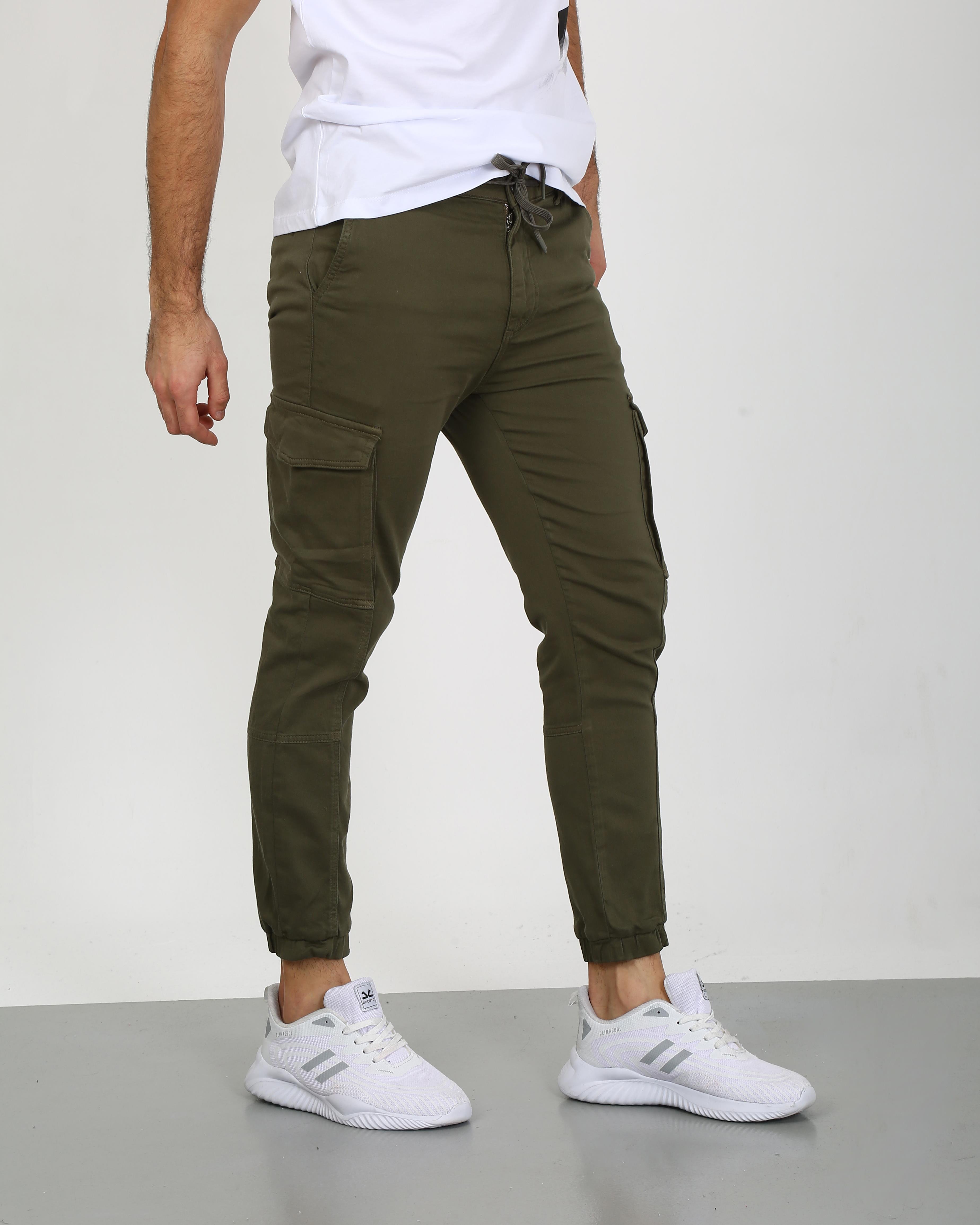 Erkek    Pantolon Slim jogger-012 HAKIErkek    Pantolon Slim jogger-012 HAKI