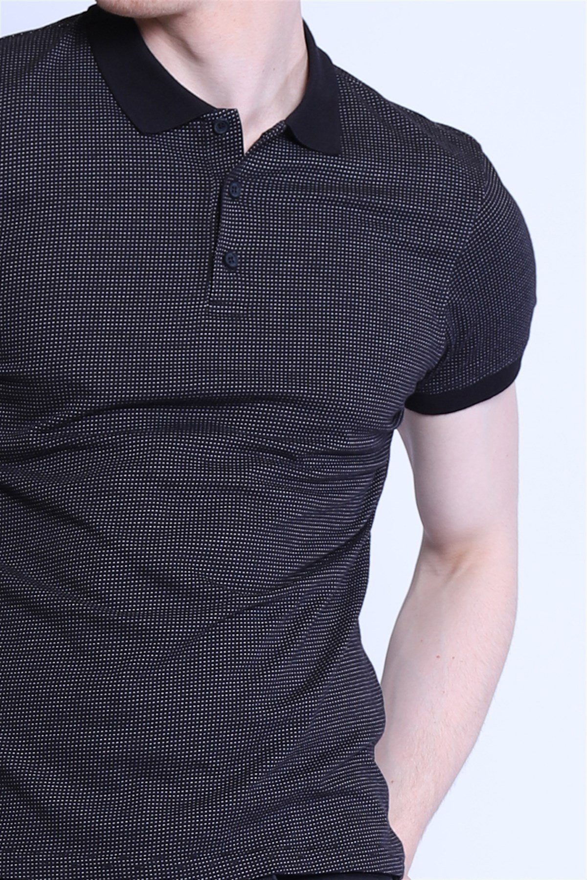 Erkek   Polo Yaka Tshirt Ets 2100 SIYAHErkek   Polo Yaka Tshirt Ets 2100 SIYAH