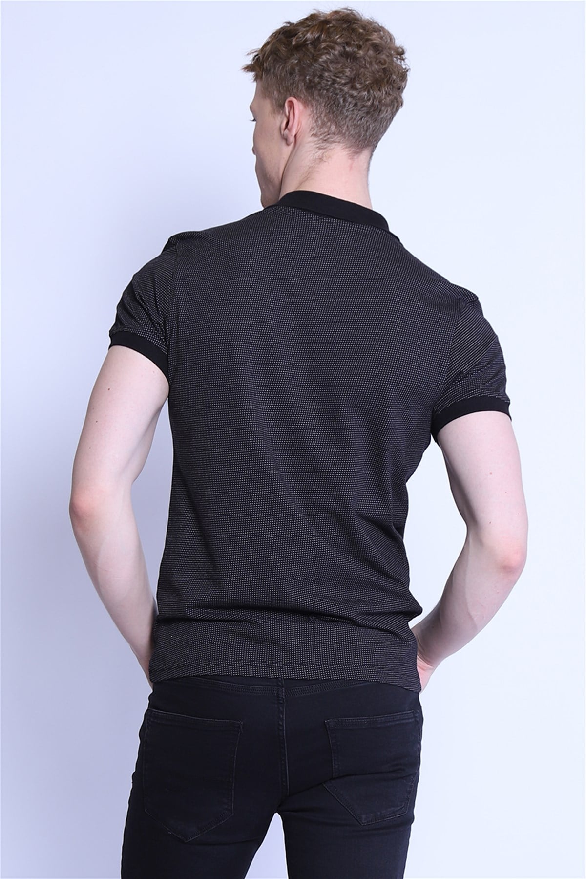 Erkek   Polo Yaka Tshirt Ets 2100 SIYAHErkek   Polo Yaka Tshirt Ets 2100 SIYAH