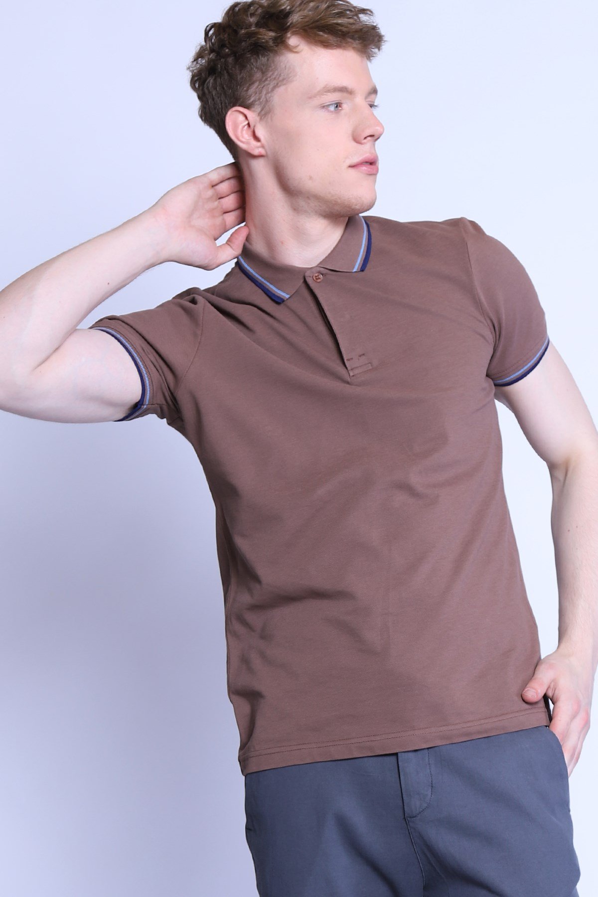 Erkek   Polo Yaka Tshirt Ets 2151 MOKKAErkek   Polo Yaka Tshirt Ets 2151 MOKKA