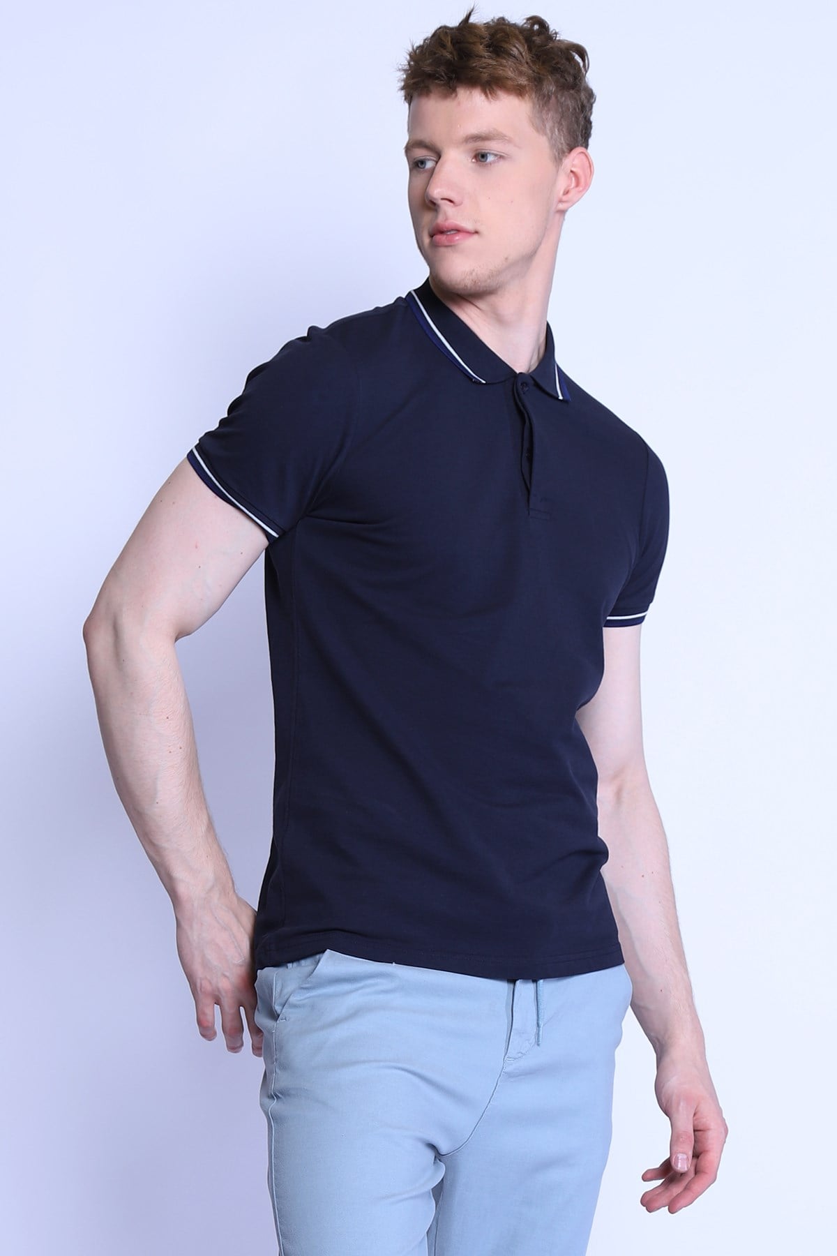 Erkek   Polo Yaka Tshirt Ets 2151 LACIVERTErkek   Polo Yaka Tshirt Ets 2151 LACIVERT