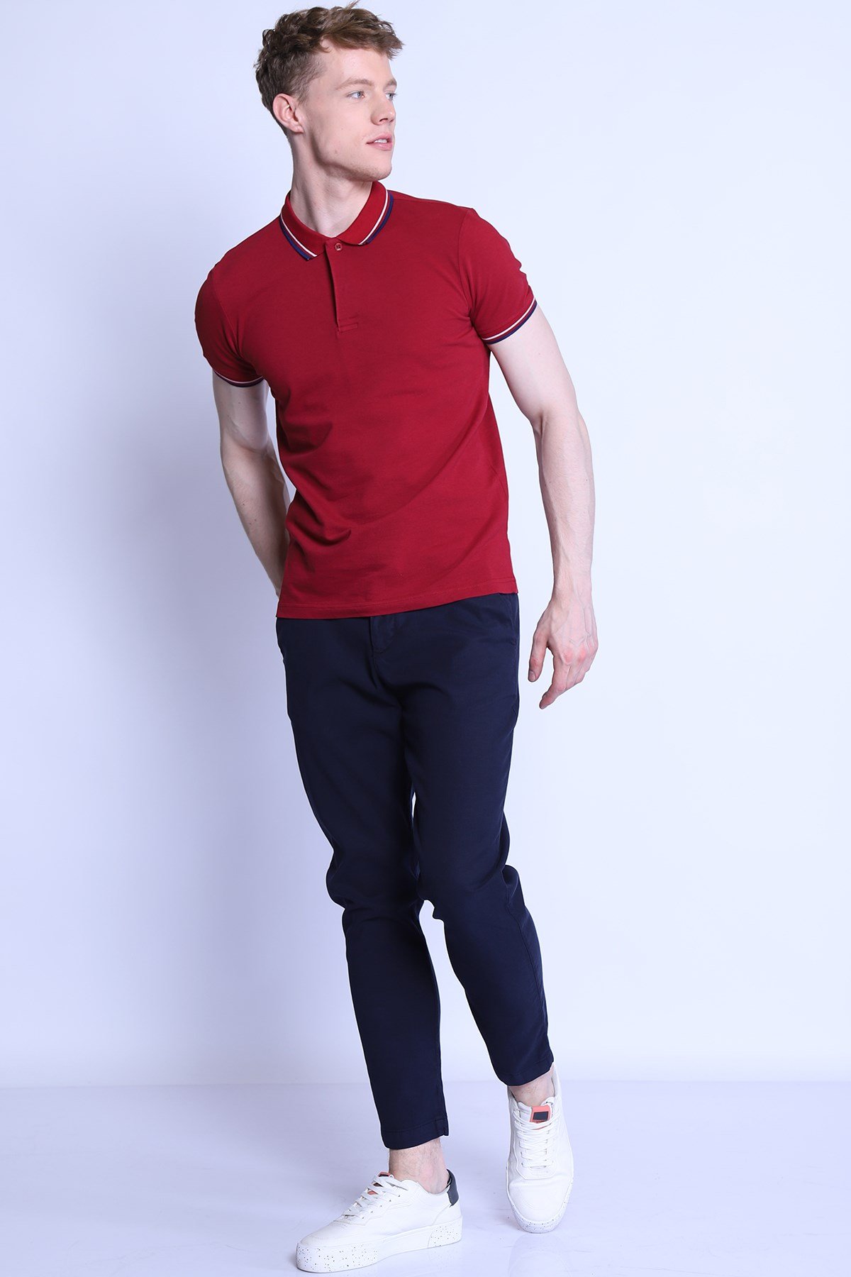 Erkek   Polo Yaka Tshirt Ets 2151 ab BORDOErkek   Polo Yaka Tshirt Ets 2151 ab BORDO