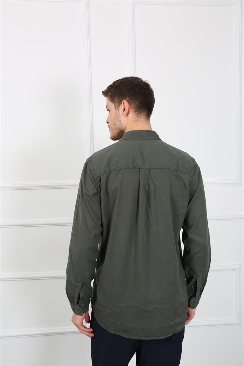 Erkek Regular Fit Gömlek Eg 1833-01 OLIVEErkek Regular Fit Gömlek Eg 1833-01 OLIVE