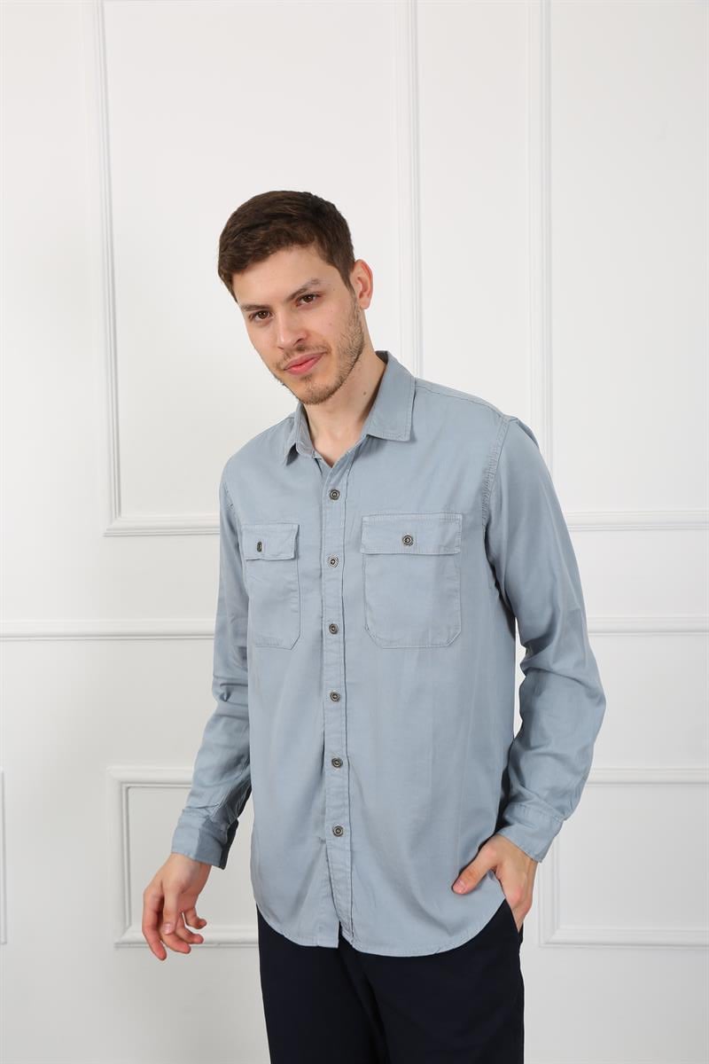 Erkek Regular Fit Gömlek Eg 1833-01 LODOSErkek Regular Fit Gömlek Eg 1833-01 LODOS