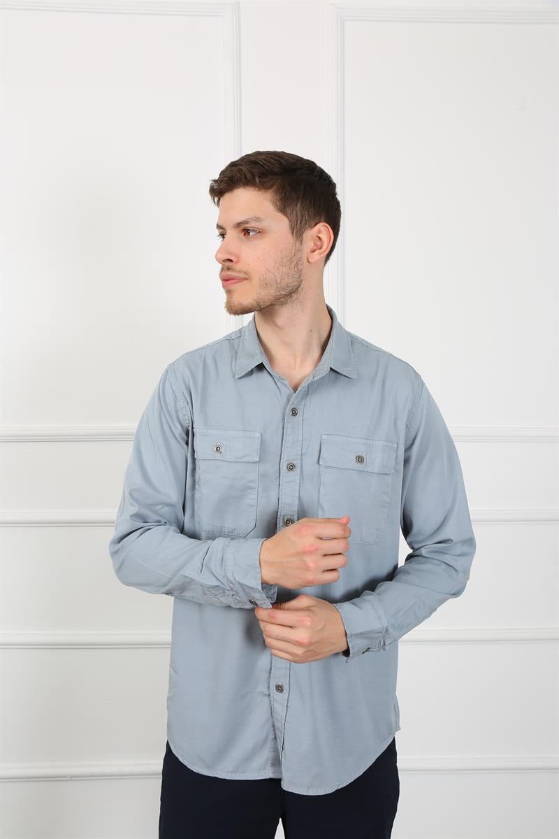 Erkek Regular Fit Gömlek Eg 1833-01 LODOSErkek Regular Fit Gömlek Eg 1833-01 LODOS