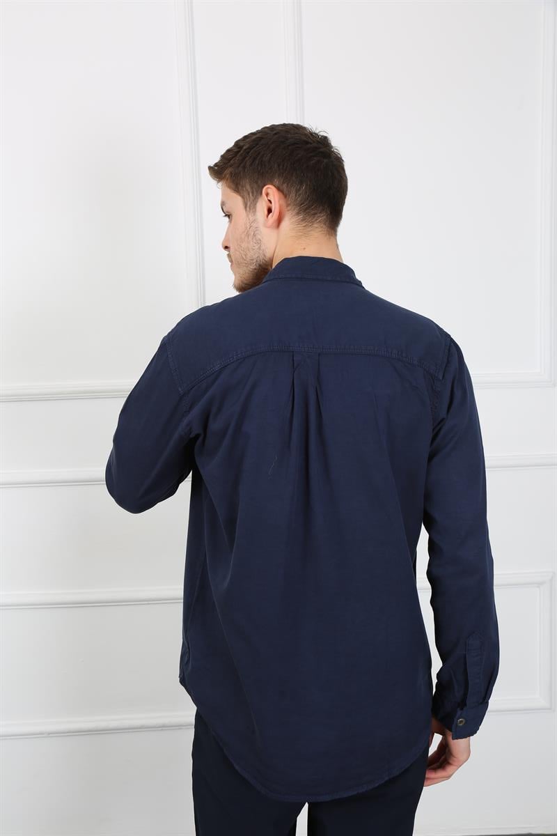 Erkek Regular Fit Gömlek Eg 1833-01 LACIVERTErkek Regular Fit Gömlek Eg 1833-01 LACIVERT