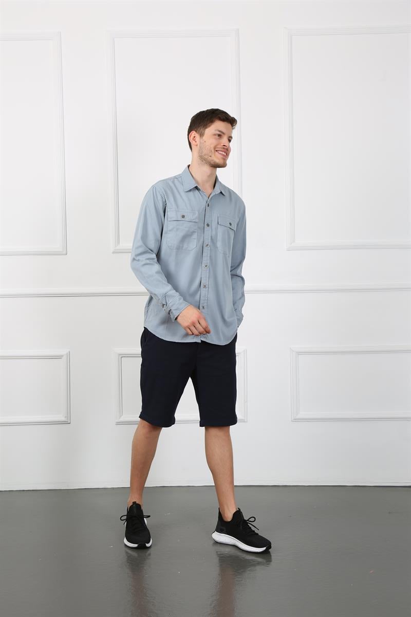 Erkek Regular Fit Gömlek Eg 1833-01 LODOSErkek Regular Fit Gömlek Eg 1833-01 LODOS
