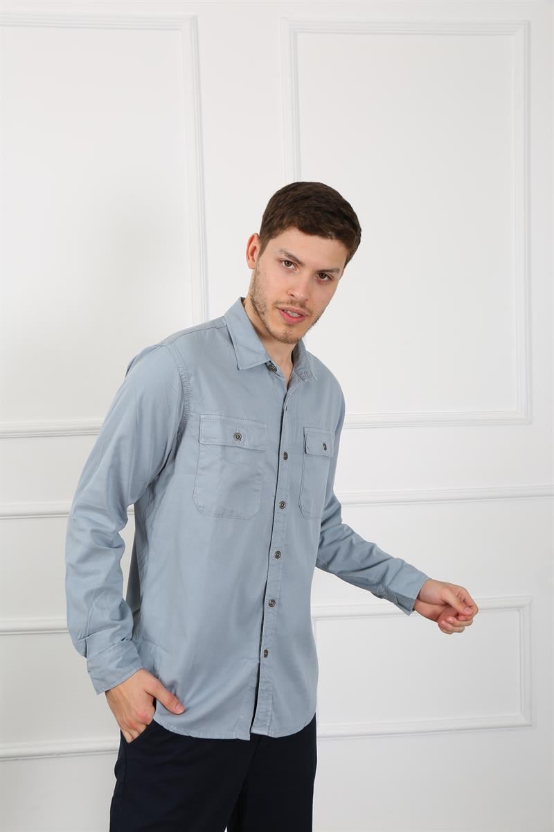 Erkek Regular Fit Gömlek Eg 1833-01 LODOSErkek Regular Fit Gömlek Eg 1833-01 LODOS