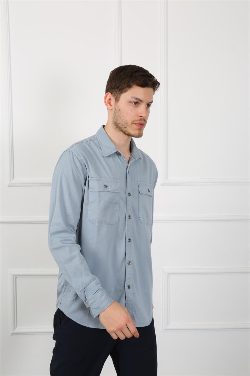 Erkek Regular Fit Gömlek Eg 1833-01 LODOSErkek Regular Fit Gömlek Eg 1833-01 LODOS