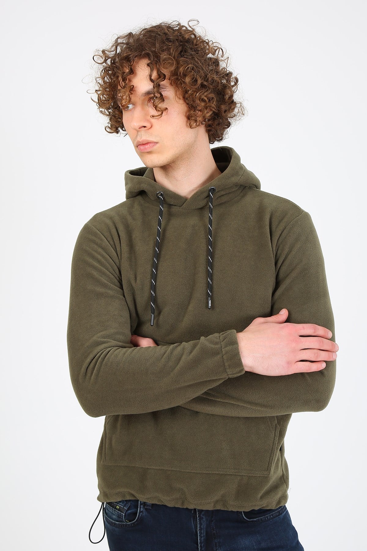 Erkek Regular Fit Sweatshirt Esw polar 1904 HAKİErkek Regular Fit Sweatshirt Esw polar 1904 HAKİ