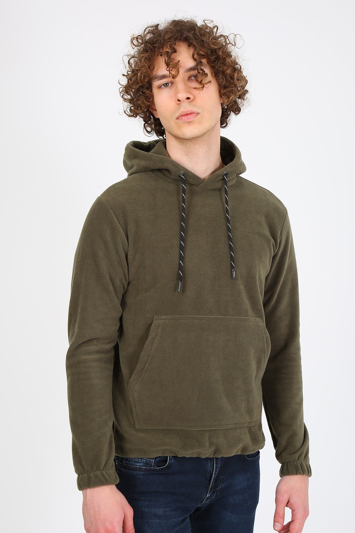 Erkek Regular Fit Sweatshirt Esw polar 1904 HAKİErkek Regular Fit Sweatshirt Esw polar 1904 HAKİ