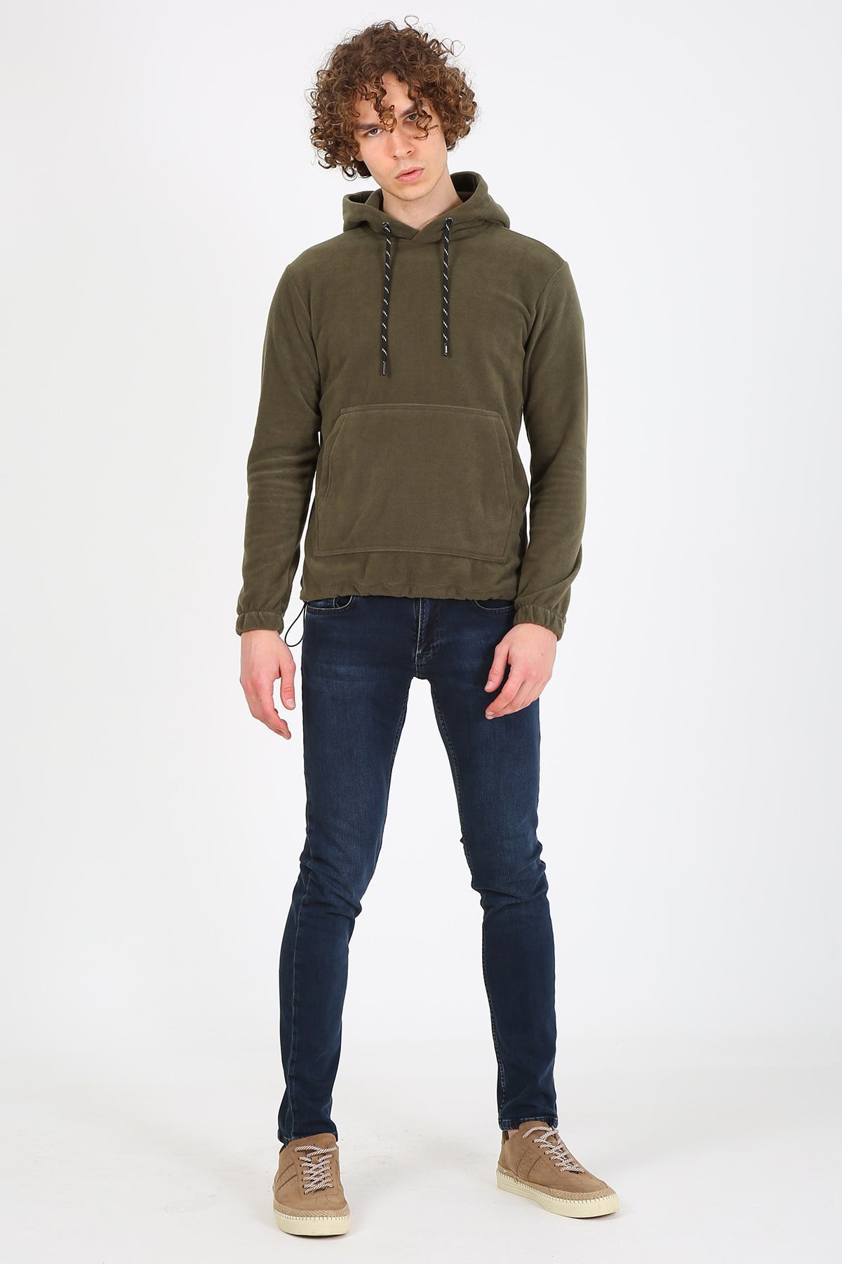 Erkek Regular Fit Sweatshirt Esw polar 1904 HAKİErkek Regular Fit Sweatshirt Esw polar 1904 HAKİ
