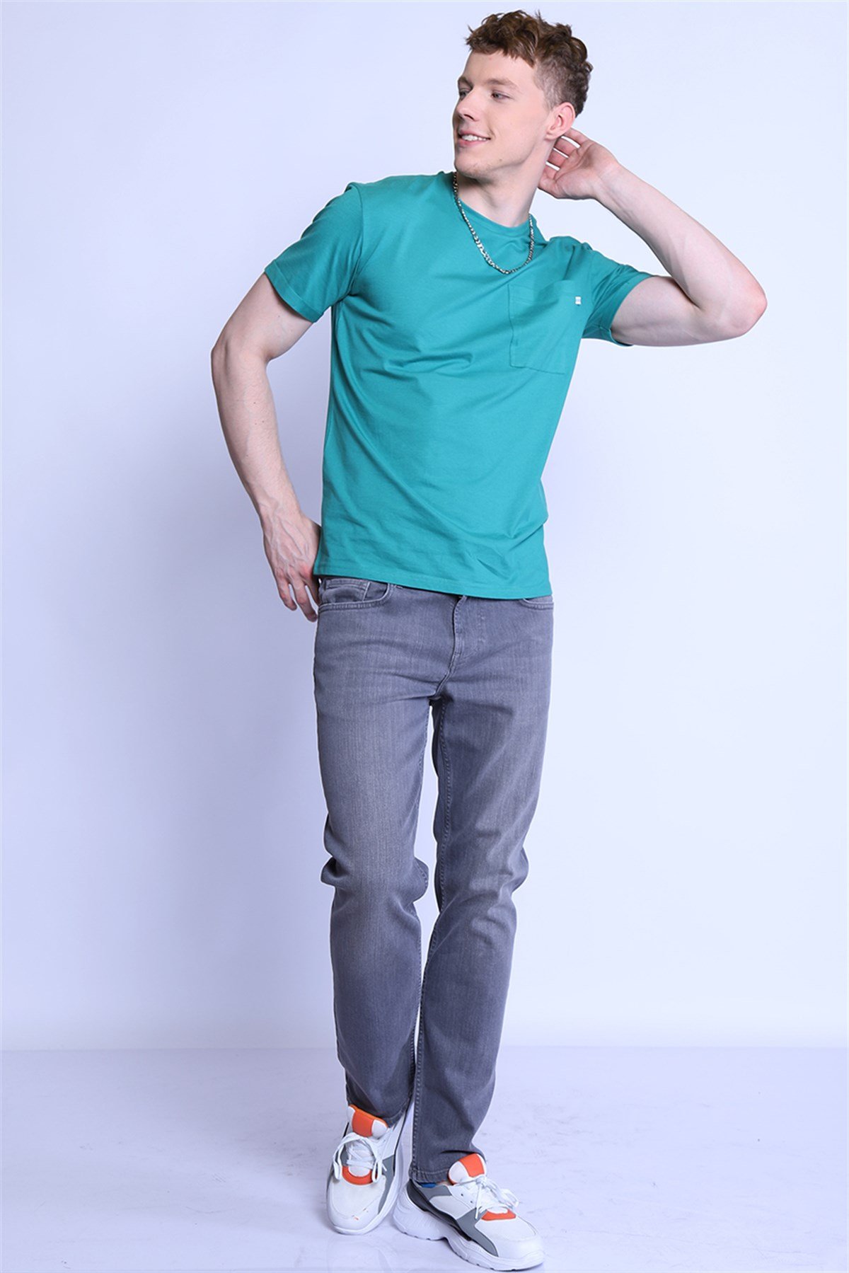 Erkek Relaxed  Bisiklet Yaka Tshirt Ets 2037 A.ZÜMRÜTErkek Relaxed  Bisiklet Yaka Tshirt Ets 2037 A.ZÜMRÜT