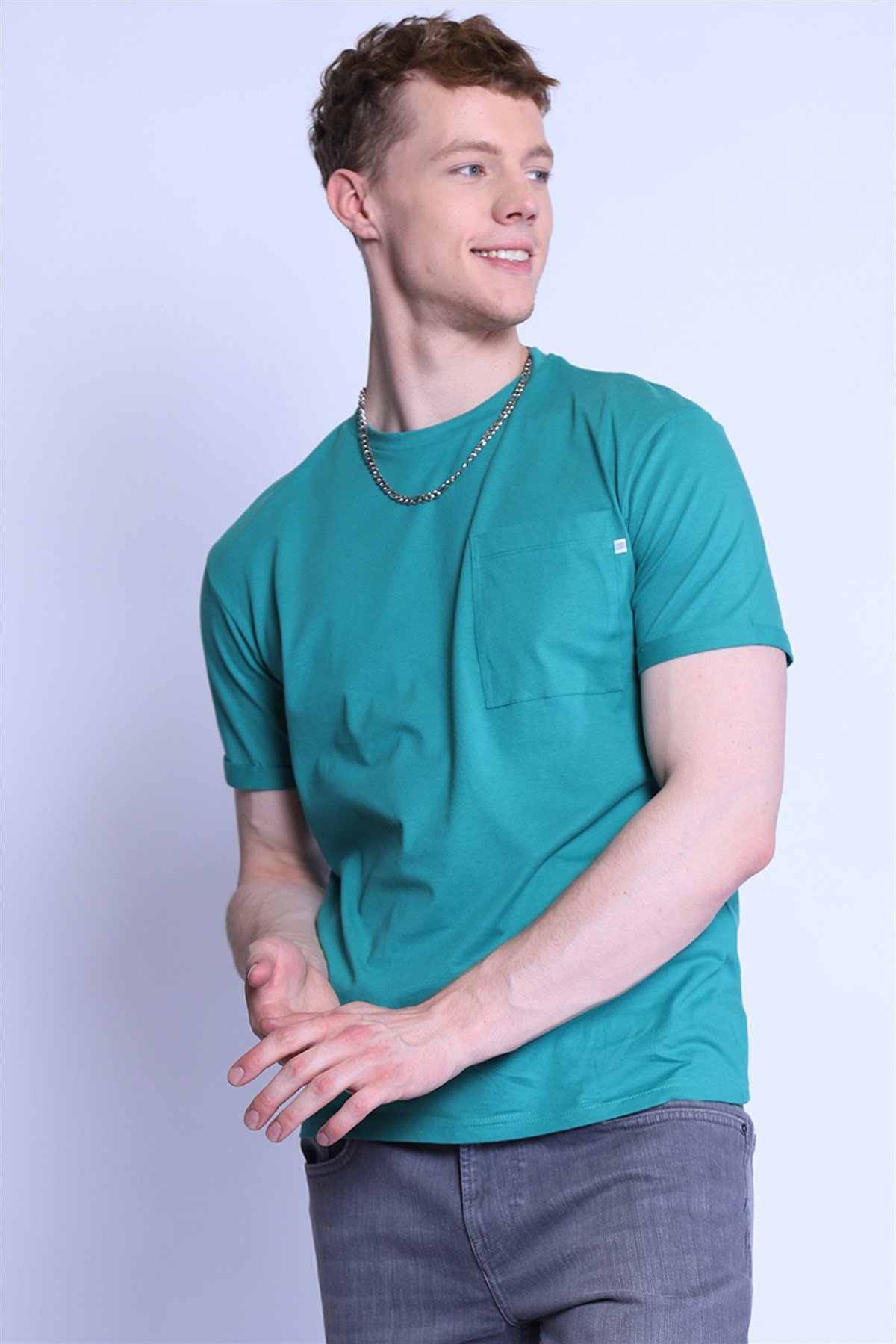 Erkek Relaxed  Bisiklet Yaka Tshirt Ets 2037 A.ZÜMRÜTErkek Relaxed  Bisiklet Yaka Tshirt Ets 2037 A.ZÜMRÜT