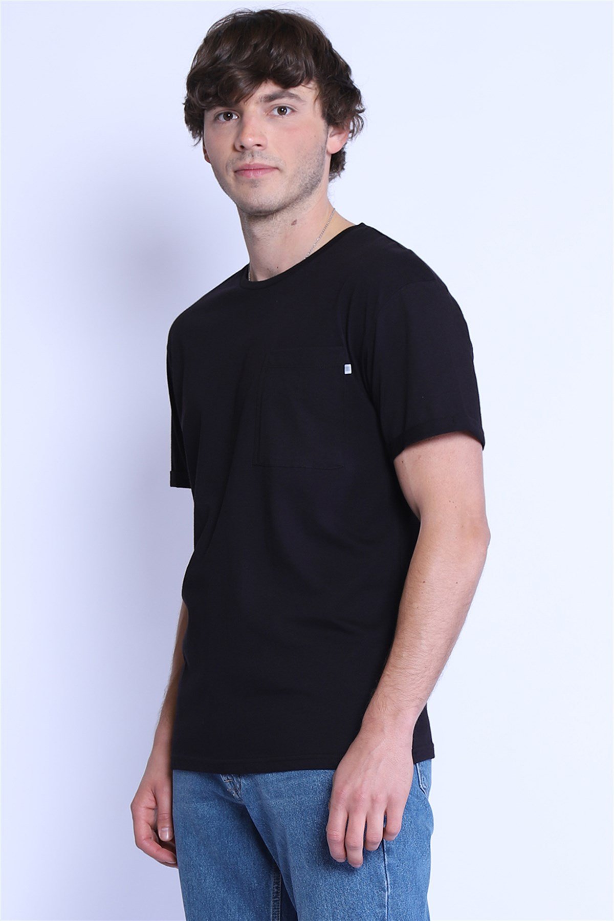 Erkek Relaxed  Bisiklet Yaka Tshirt Ets 2037 SIYAHErkek Relaxed  Bisiklet Yaka Tshirt Ets 2037 SIYAH