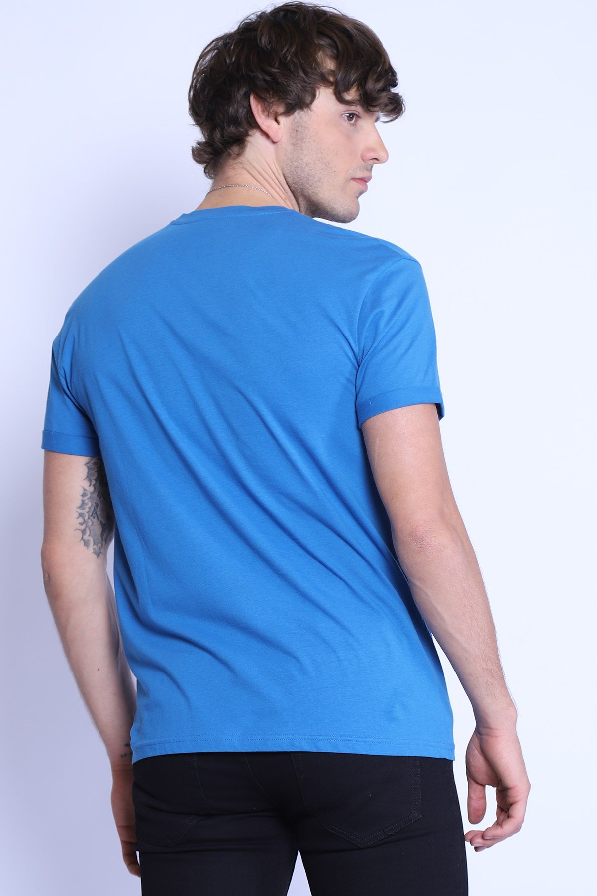 Erkek Relaxed  Bisiklet Yaka Tshirt Ets 2037 K.MAVIErkek Relaxed  Bisiklet Yaka Tshirt Ets 2037 K.MAVI
