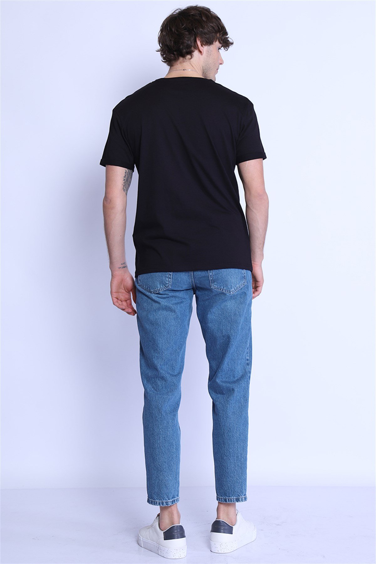 Erkek Relaxed  Bisiklet Yaka Tshirt Ets 2037 SIYAHErkek Relaxed  Bisiklet Yaka Tshirt Ets 2037 SIYAH