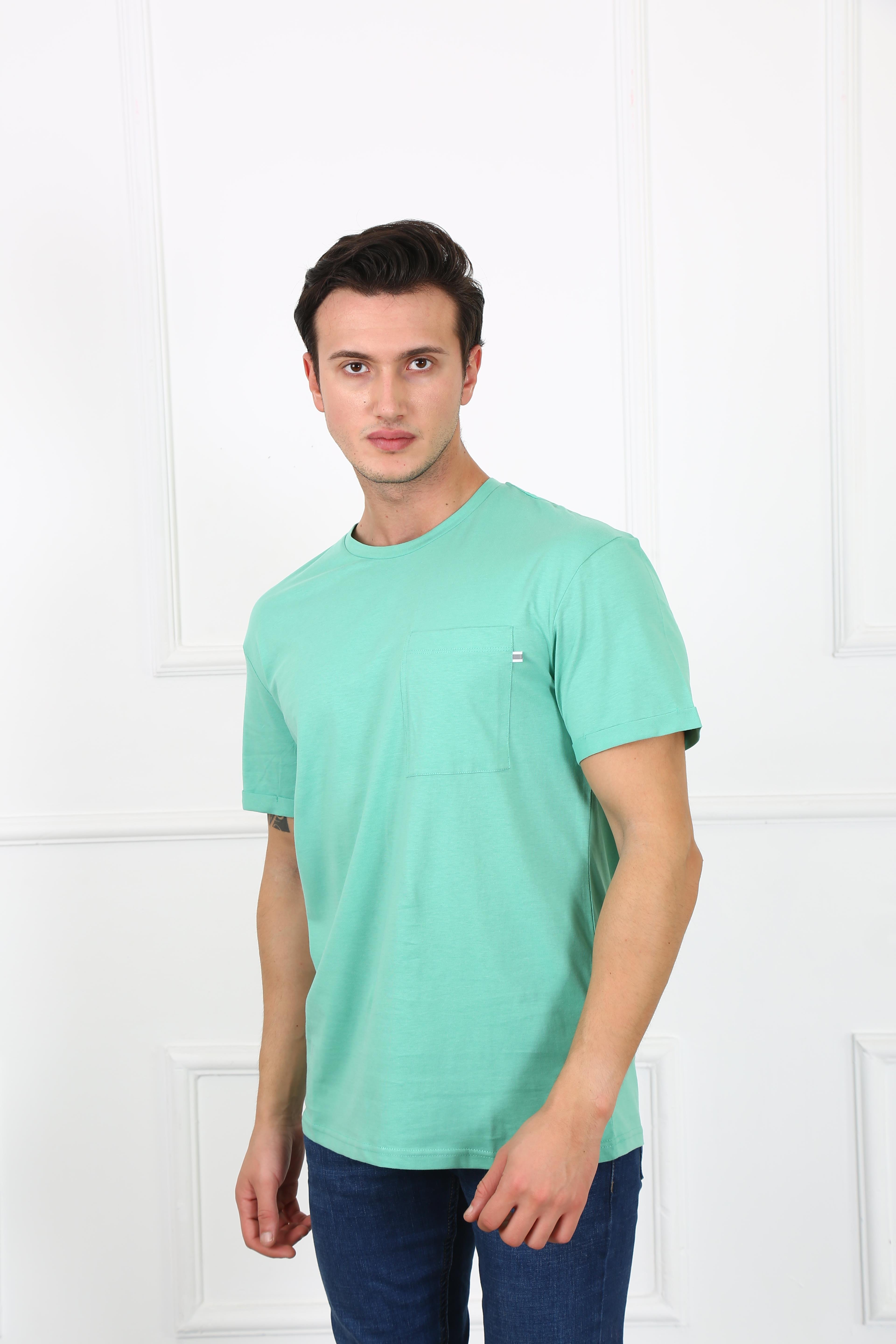 Erkek Relaxed  Bisiklet Yaka Tshirt Ets 2037 K.MİNTErkek Relaxed  Bisiklet Yaka Tshirt Ets 2037 K.MİNT