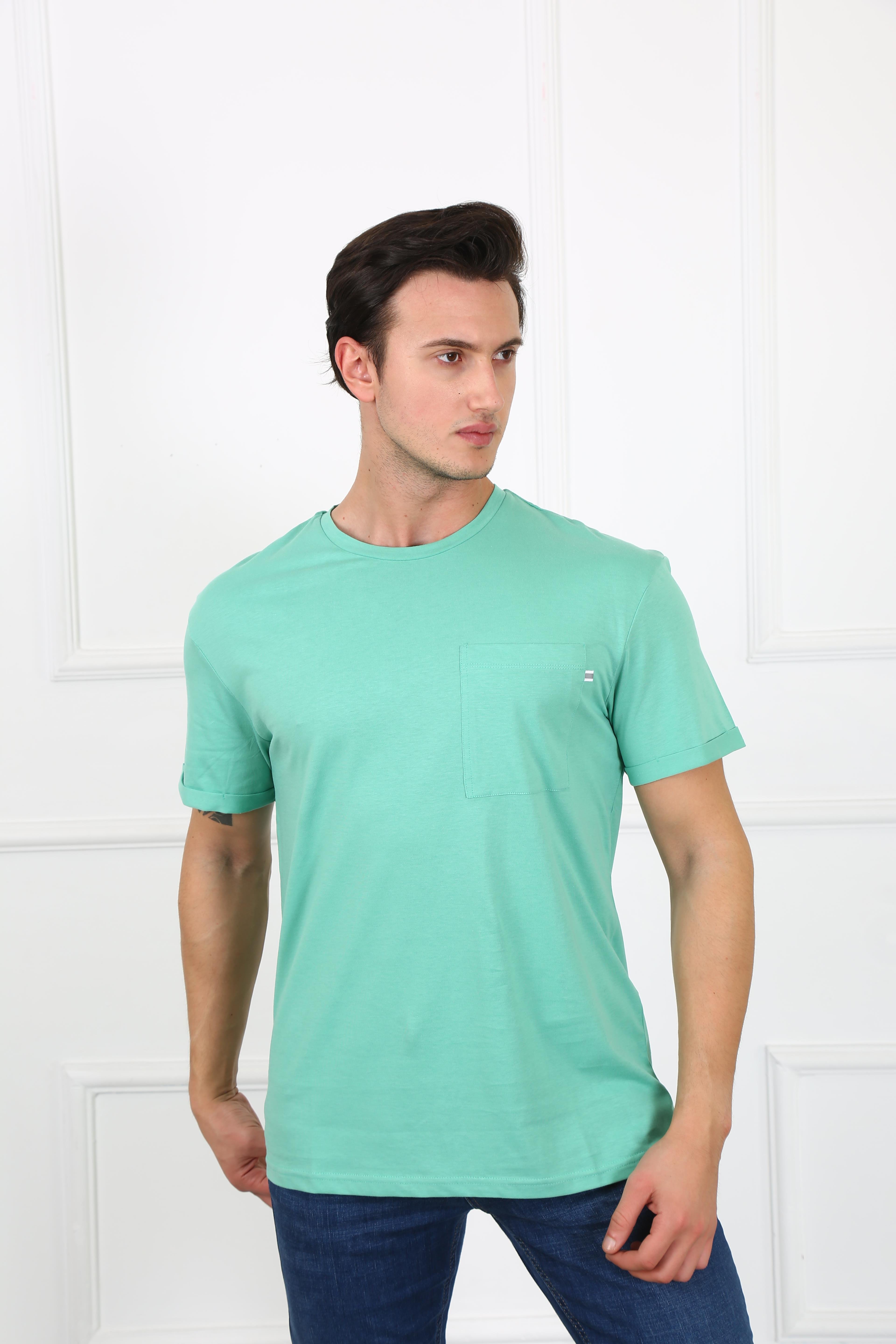 Erkek Relaxed  Bisiklet Yaka Tshirt Ets 2037 K.MİNTErkek Relaxed  Bisiklet Yaka Tshirt Ets 2037 K.MİNT