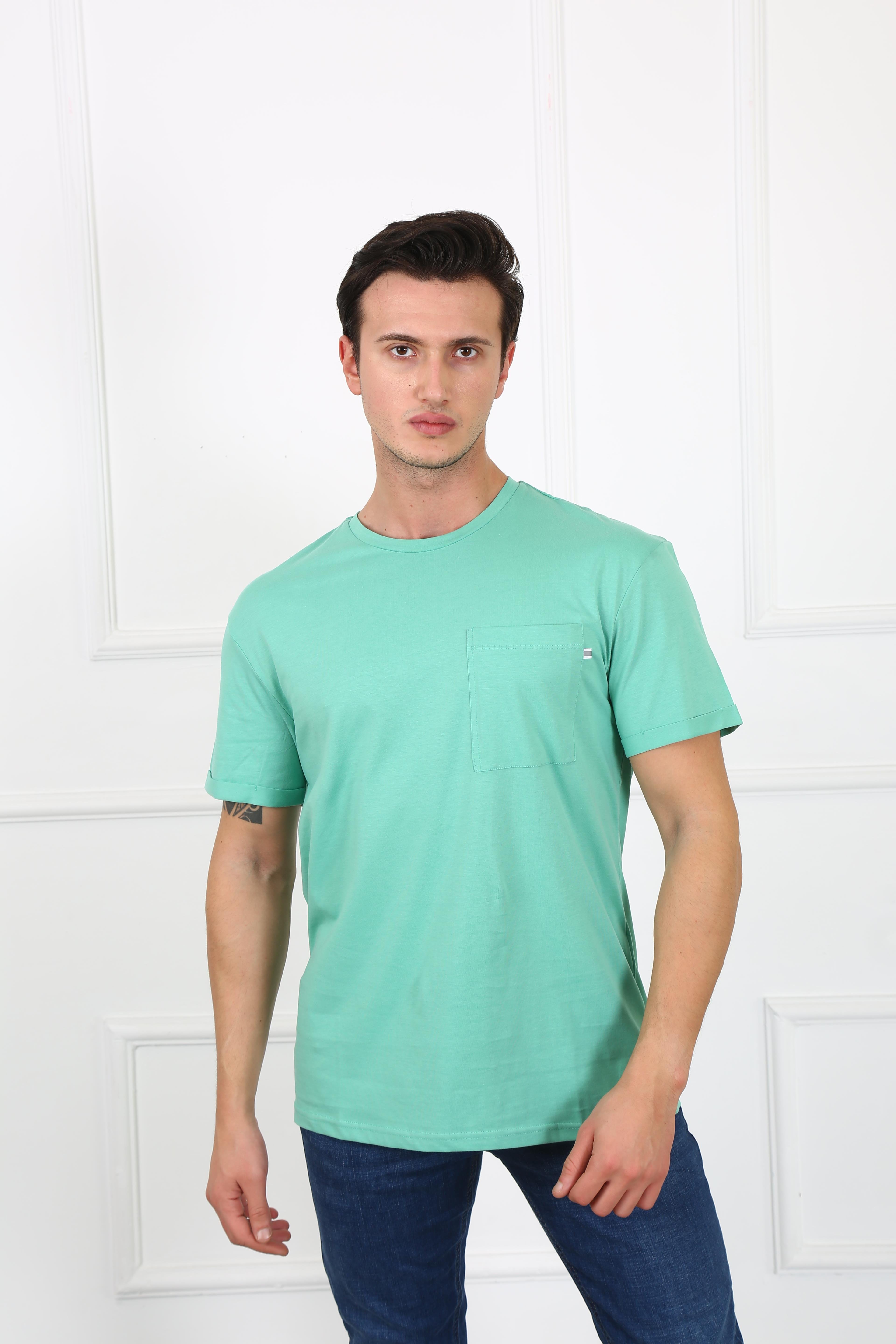 Erkek Relaxed  Bisiklet Yaka Tshirt Ets 2037 K.MİNTErkek Relaxed  Bisiklet Yaka Tshirt Ets 2037 K.MİNT