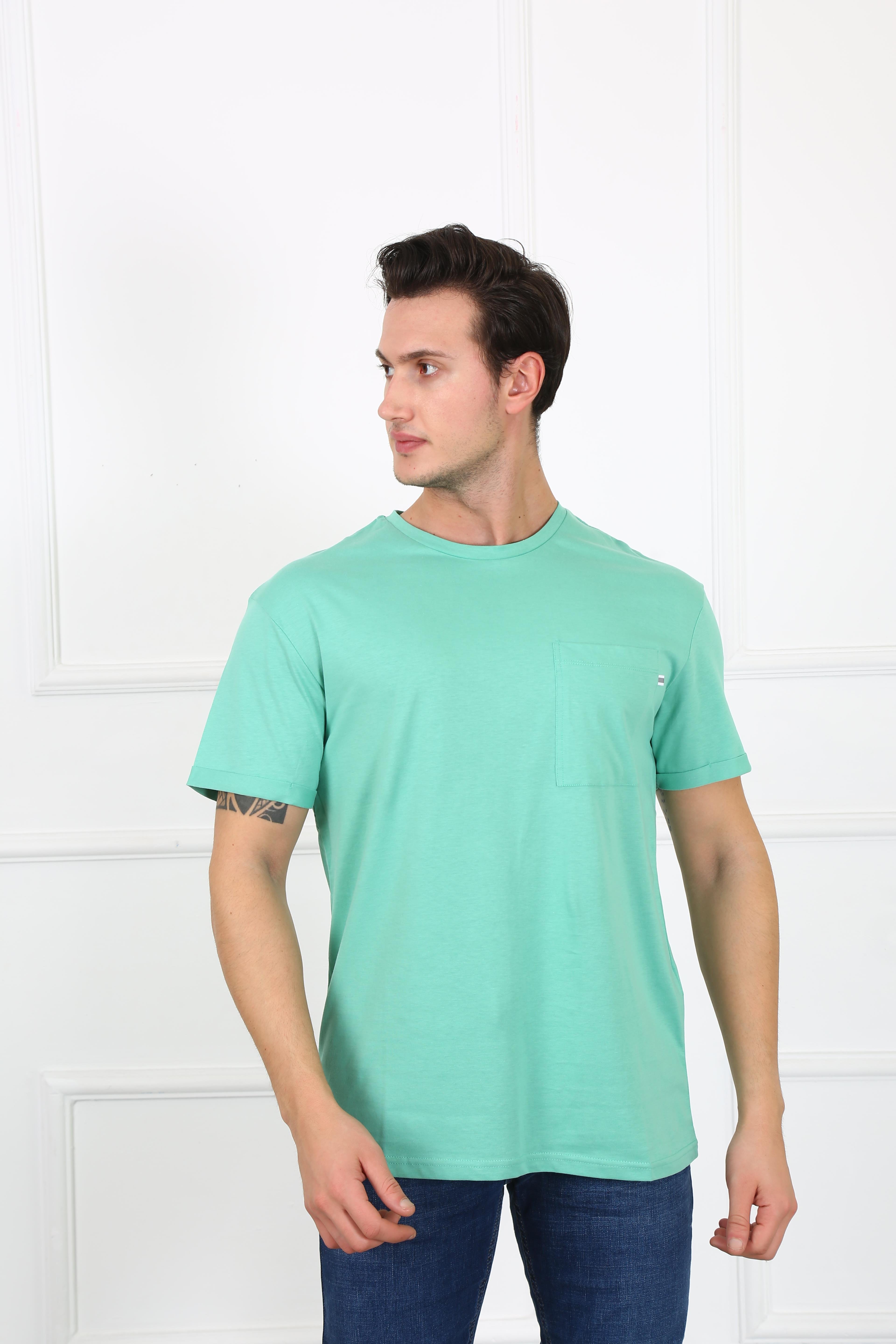 Erkek Relaxed  Bisiklet Yaka Tshirt Ets 2037 K.MİNTErkek Relaxed  Bisiklet Yaka Tshirt Ets 2037 K.MİNT