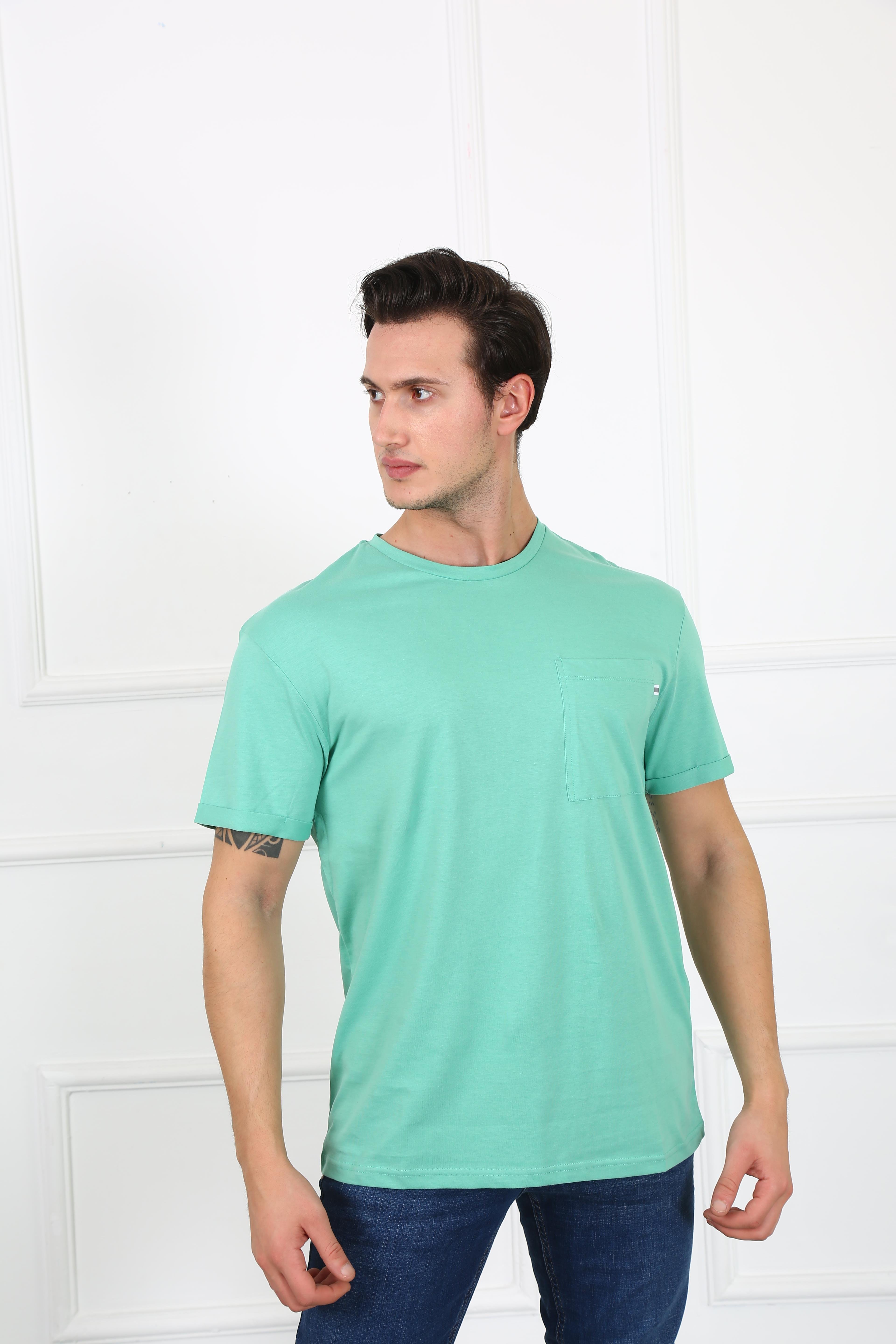 Erkek Relaxed  Bisiklet Yaka Tshirt Ets 2037 K.MİNTErkek Relaxed  Bisiklet Yaka Tshirt Ets 2037 K.MİNT