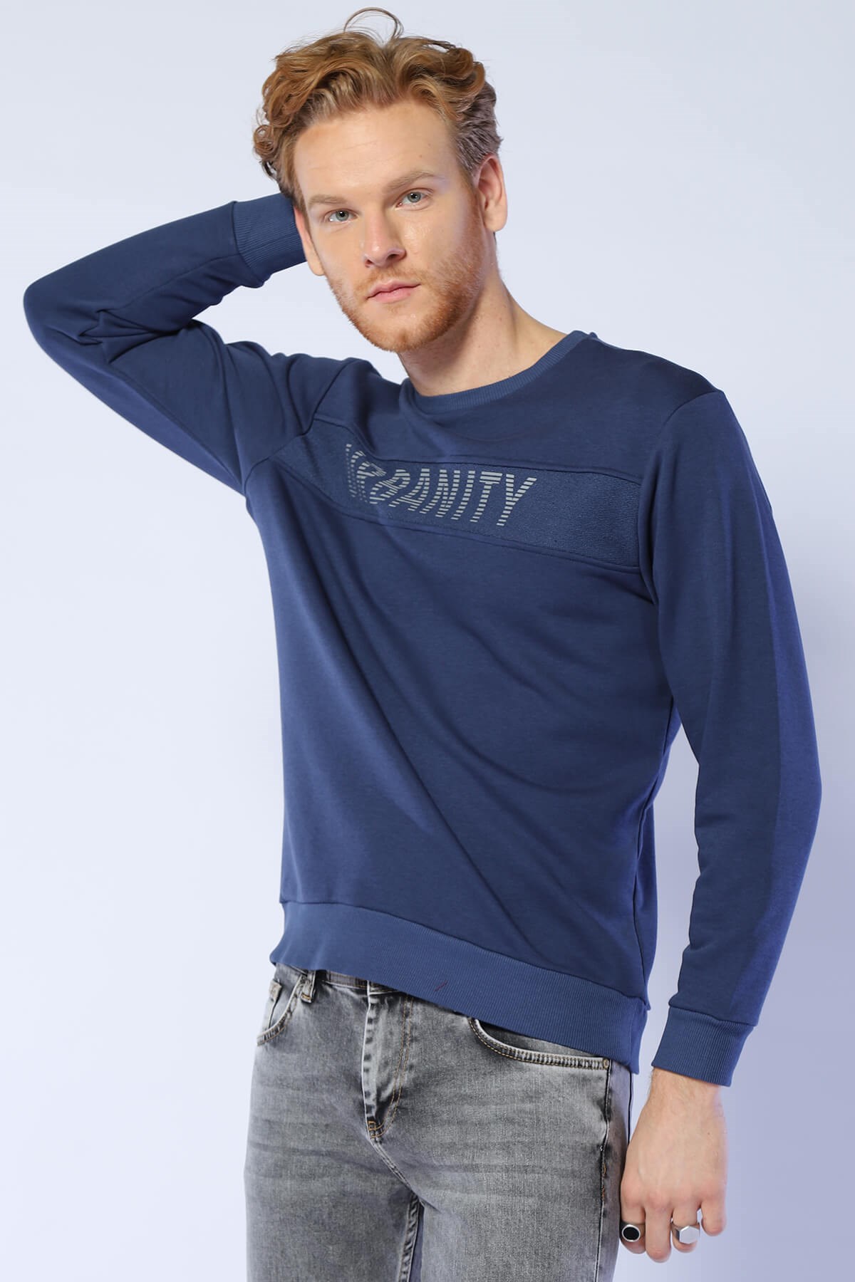 Erkek Relaxed Sweatshirt Esw 1799 ROYALErkek Relaxed Sweatshirt Esw 1799 ROYAL
