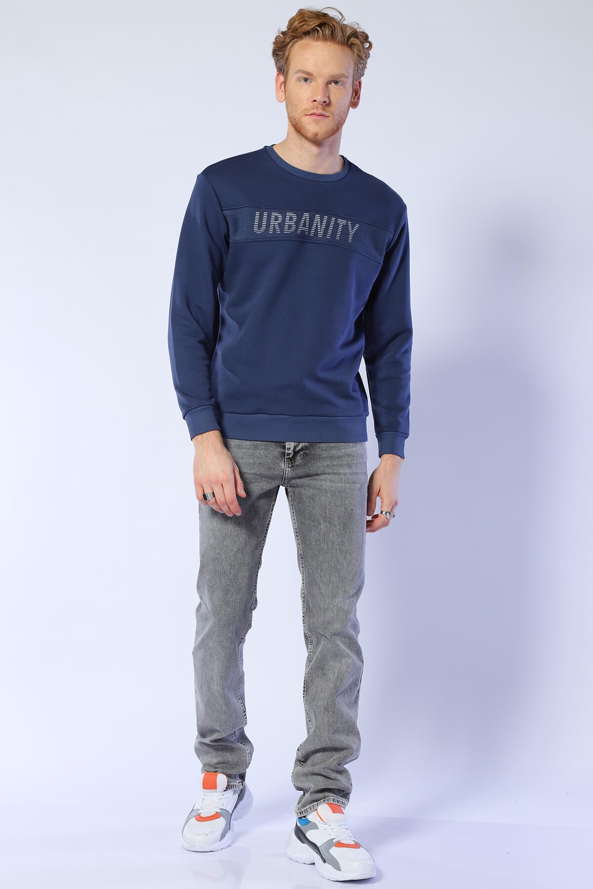 Erkek Relaxed Sweatshirt Esw 1799 ROYALErkek Relaxed Sweatshirt Esw 1799 ROYAL