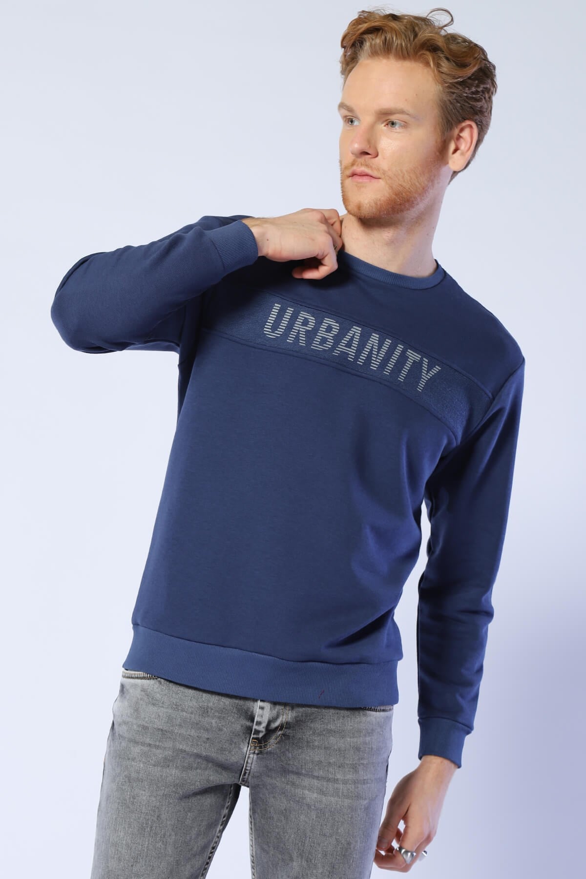 Erkek Relaxed Sweatshirt Esw 1799 ROYALErkek Relaxed Sweatshirt Esw 1799 ROYAL