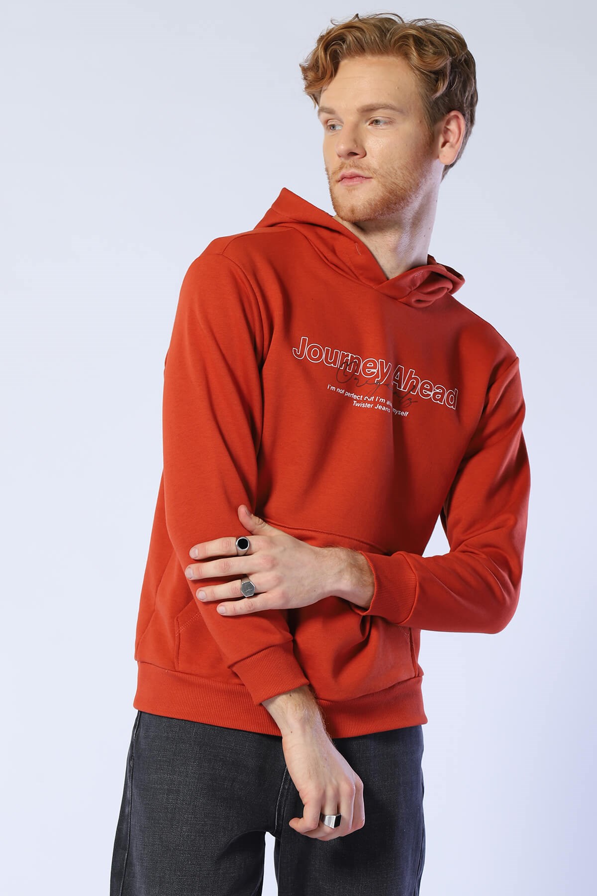 Erkek Relaxed Sweatshirt Esw 1791 KİREMİTErkek Relaxed Sweatshirt Esw 1791 KİREMİT