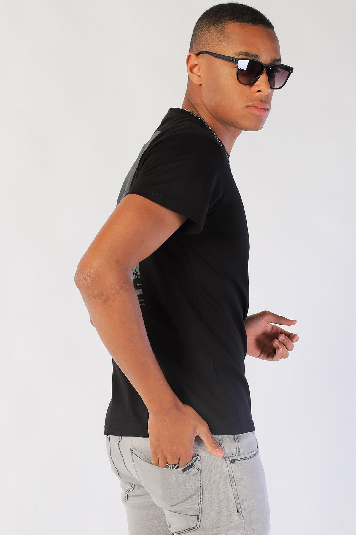 Erkek Relaxed   Tshirt Ets 2029 SIYAHErkek Relaxed   Tshirt Ets 2029 SIYAH