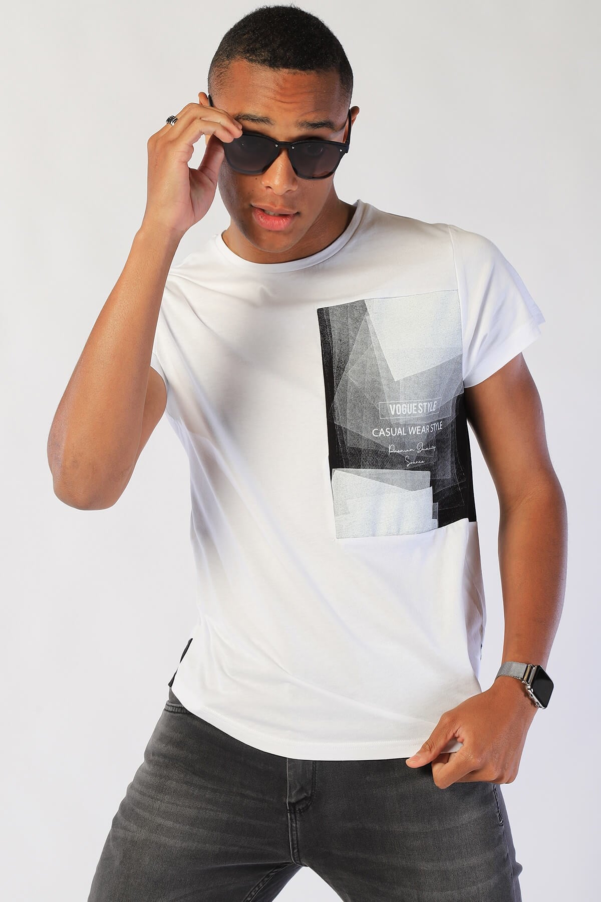 Erkek Relaxed   Tshirt Ets 2036 BEYAZErkek Relaxed   Tshirt Ets 2036 BEYAZ