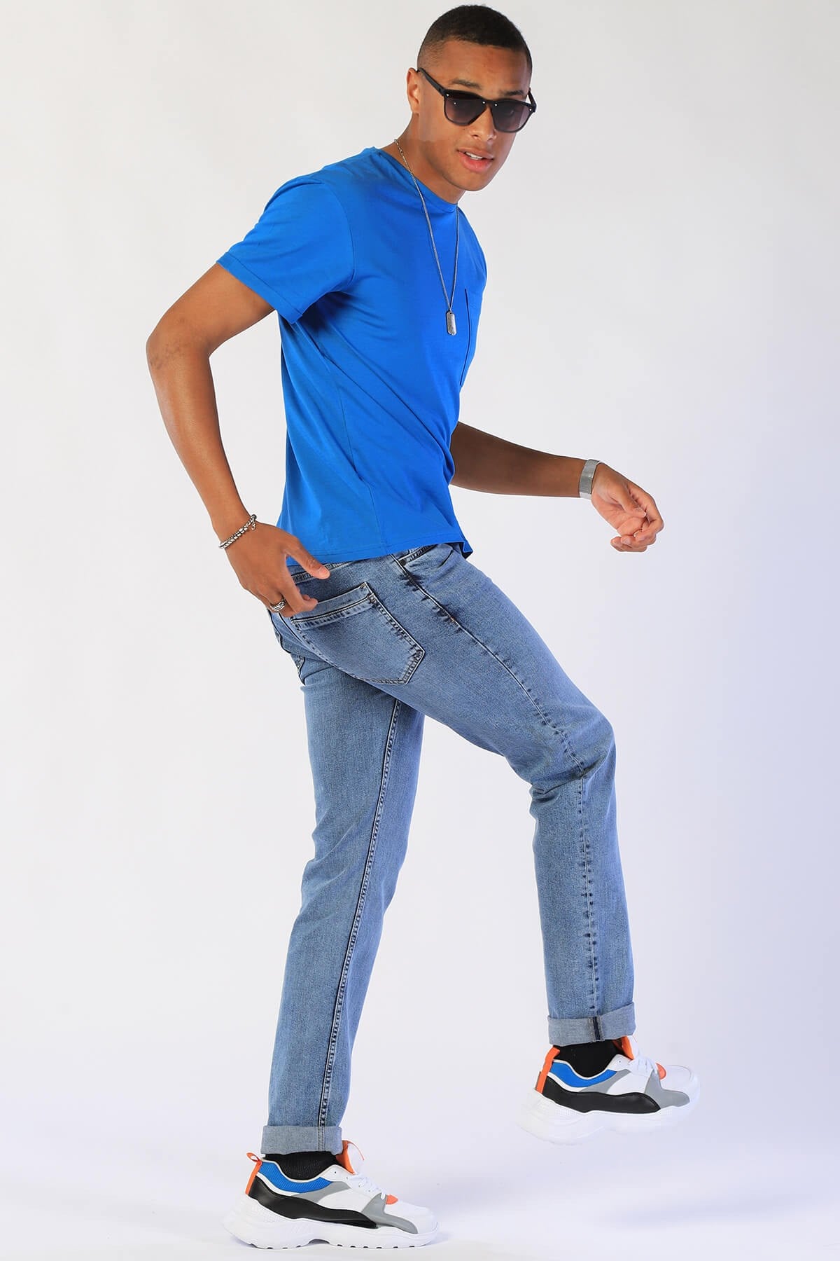 Erkek Relaxed   Tshirt Ets 2037 GÖK MAVİSİErkek Relaxed   Tshirt Ets 2037 GÖK MAVİSİ