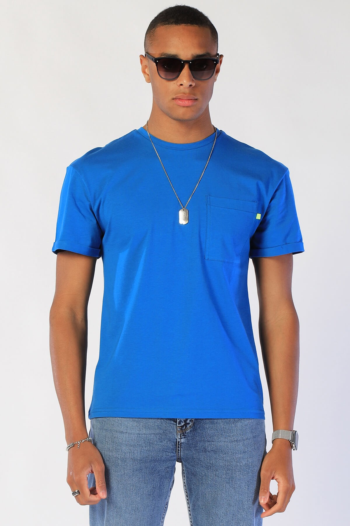 Erkek Relaxed   Tshirt Ets 2037 GÖK MAVİSİErkek Relaxed   Tshirt Ets 2037 GÖK MAVİSİ