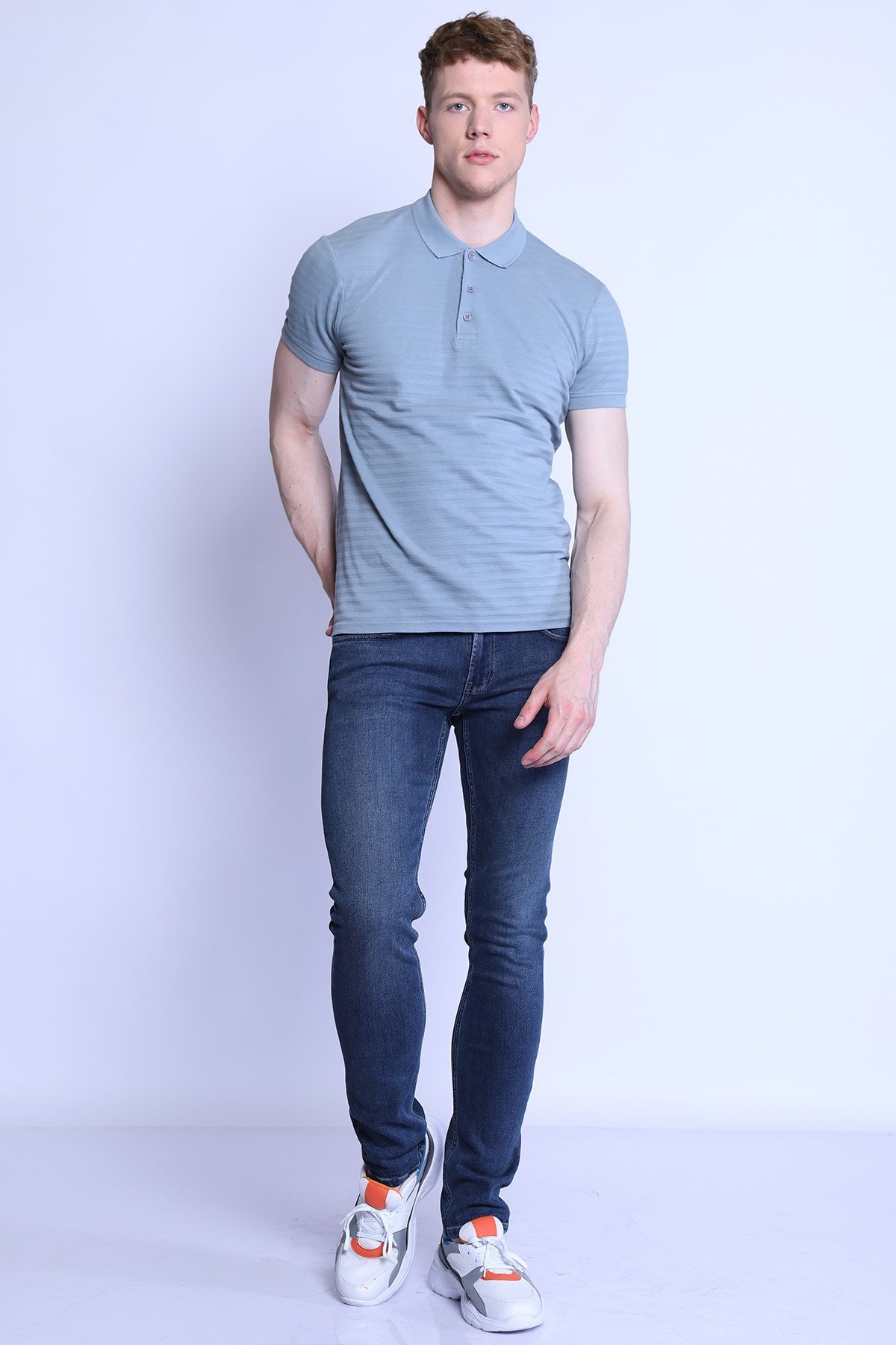 Erkek Skinny Fit  Düşük Bel Pantolon Panama 627-02 Ocean BlueErkek Skinny Fit  Düşük Bel Pantolon Panama 627-02 Ocean Blue