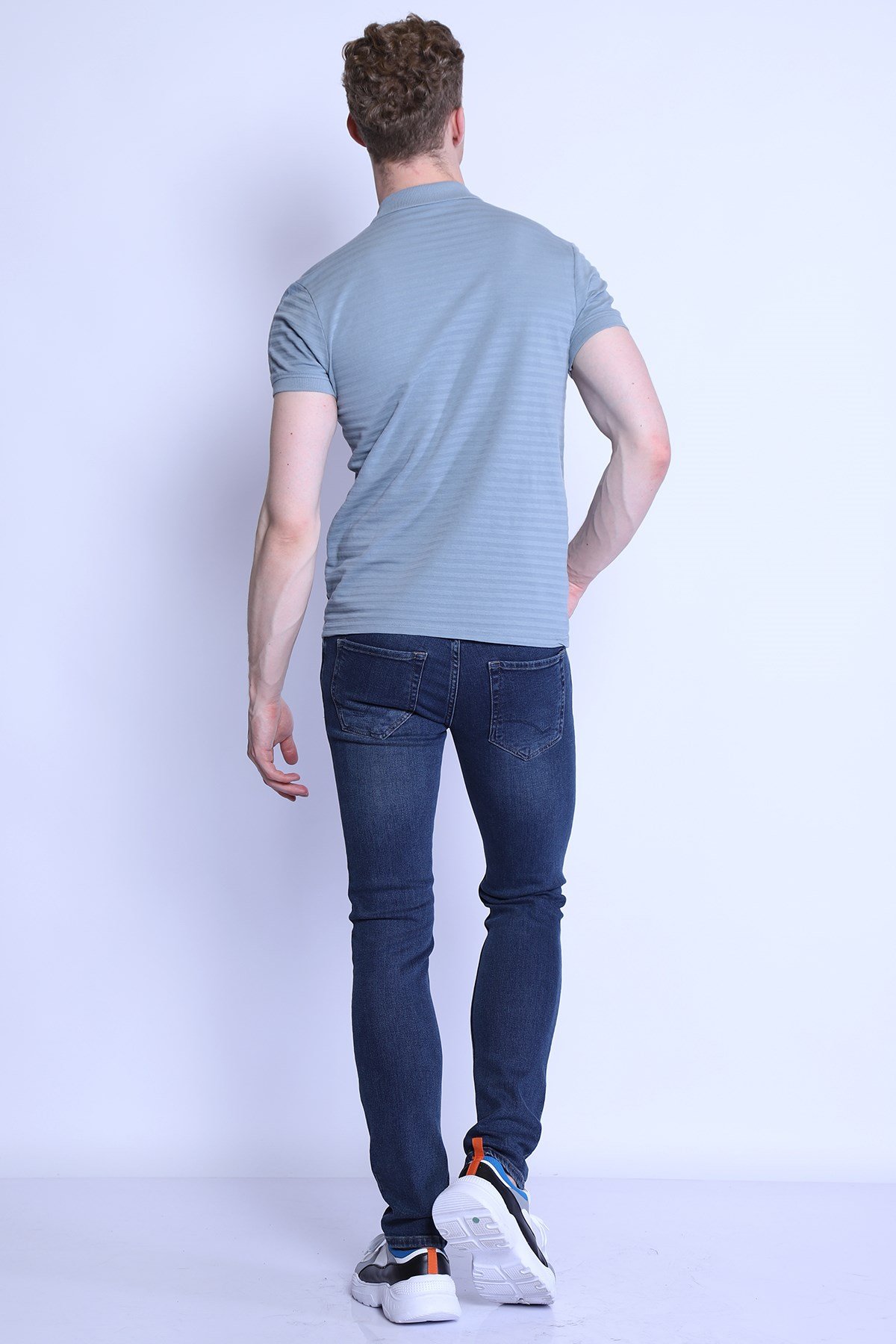 Erkek Skinny Fit  Düşük Bel Pantolon Panama 627-02 Ocean BlueErkek Skinny Fit  Düşük Bel Pantolon Panama 627-02 Ocean Blue