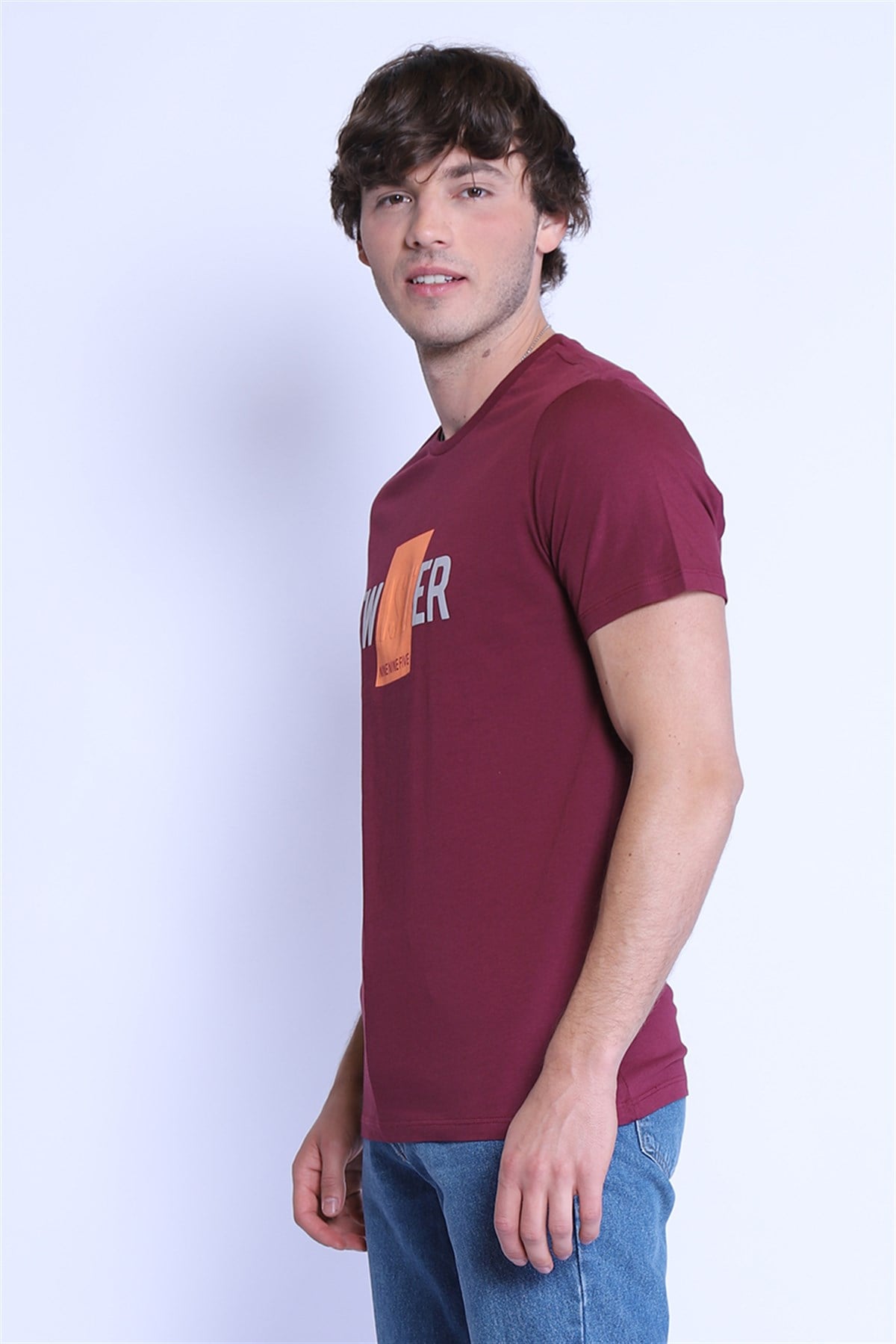 Erkek Slim Fit  Bisiklet Yaka Tshirt Ets 2091 MURDUMErkek Slim Fit  Bisiklet Yaka Tshirt Ets 2091 MURDUM