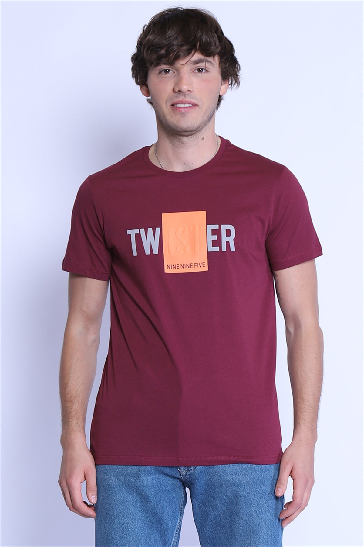 Erkek Slim Fit  Bisiklet Yaka Tshirt Ets 2091 MURDUMErkek Slim Fit  Bisiklet Yaka Tshirt Ets 2091 MURDUM