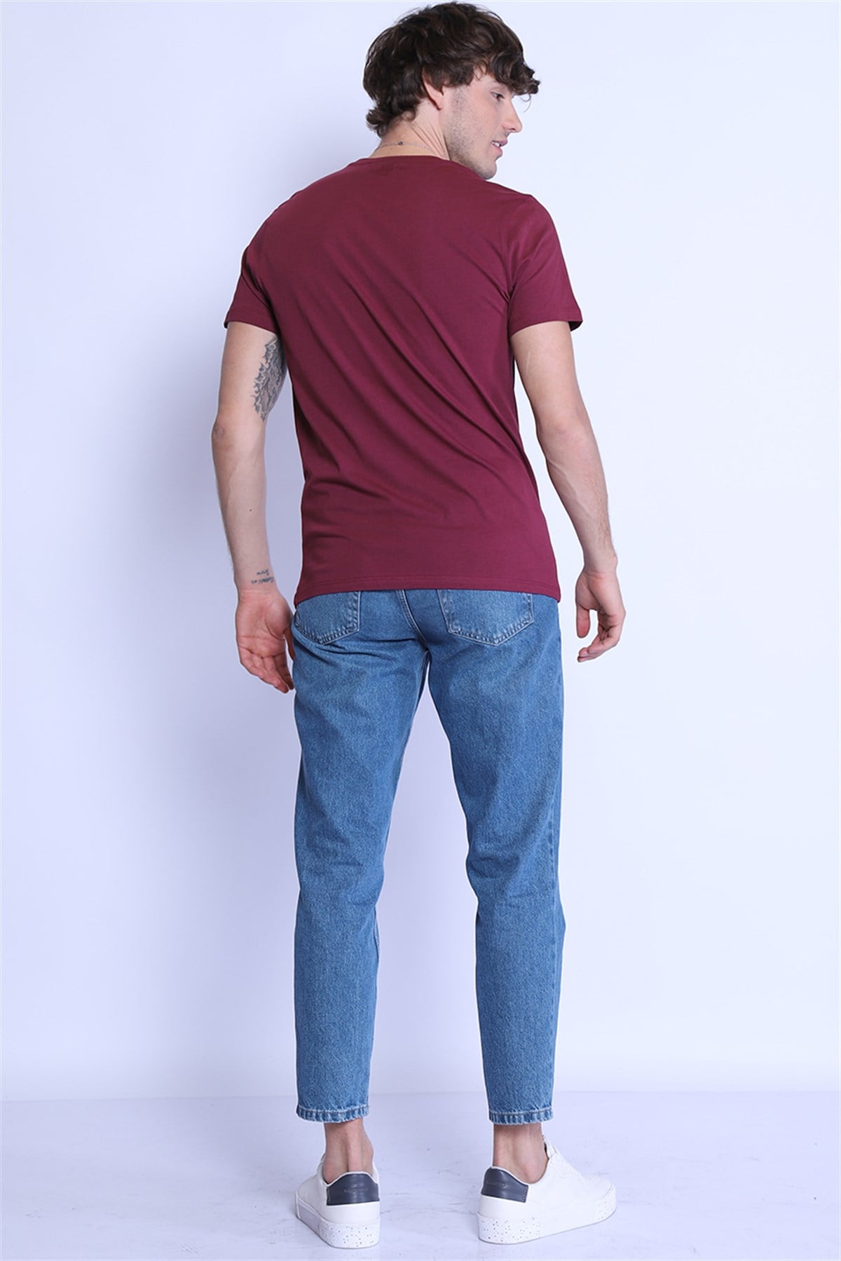 Erkek Slim Fit  Bisiklet Yaka Tshirt Ets 2091 MURDUMErkek Slim Fit  Bisiklet Yaka Tshirt Ets 2091 MURDUM