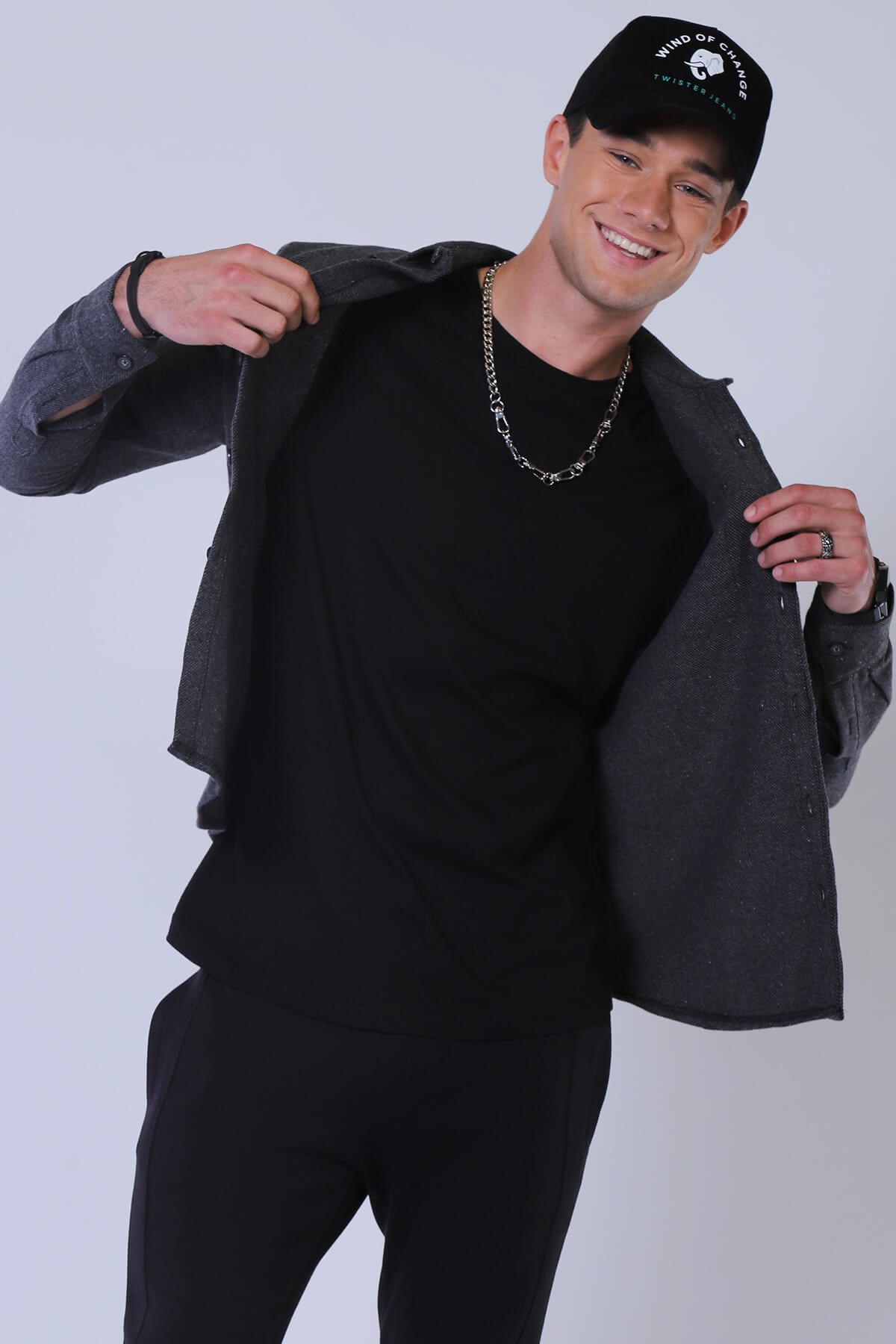 Erkek Slim Fit Gömlek Eg 1814 ANTRASITErkek Slim Fit Gömlek Eg 1814 ANTRASIT